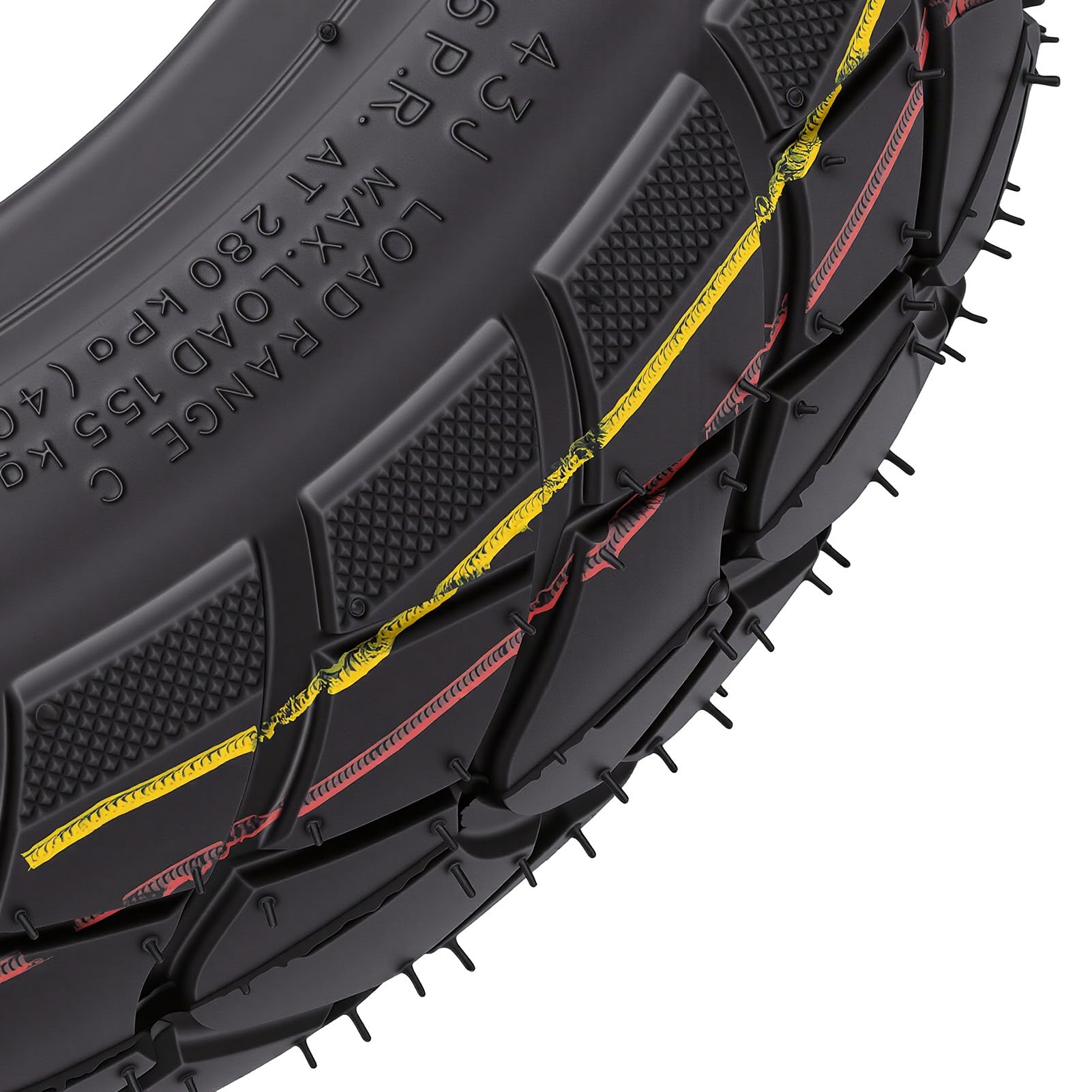banapoy Neumático sin Cámara 3.00-8 para Scooter Eléctrico, Silla Ruedas