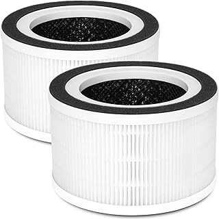 True HEPA Replacement Filter, Compatible with Afloia Fillo, Afloia Halo, Mooka Allo Air Purifier, 2 Pack