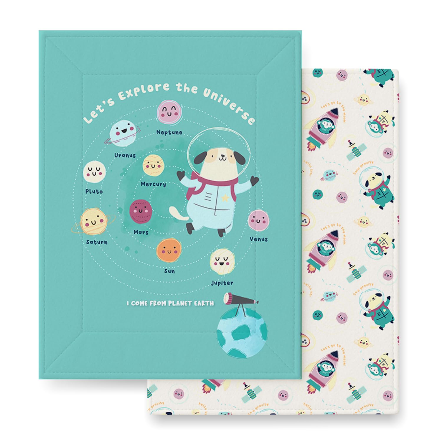 Tidy Sleep Baby Changing Mat – Waterproof, Foldable, Padded Diaper Changing Sheets for Newborns & Infants – Pack of 2, Our Mission (65 cm x 45 cm)-image-49