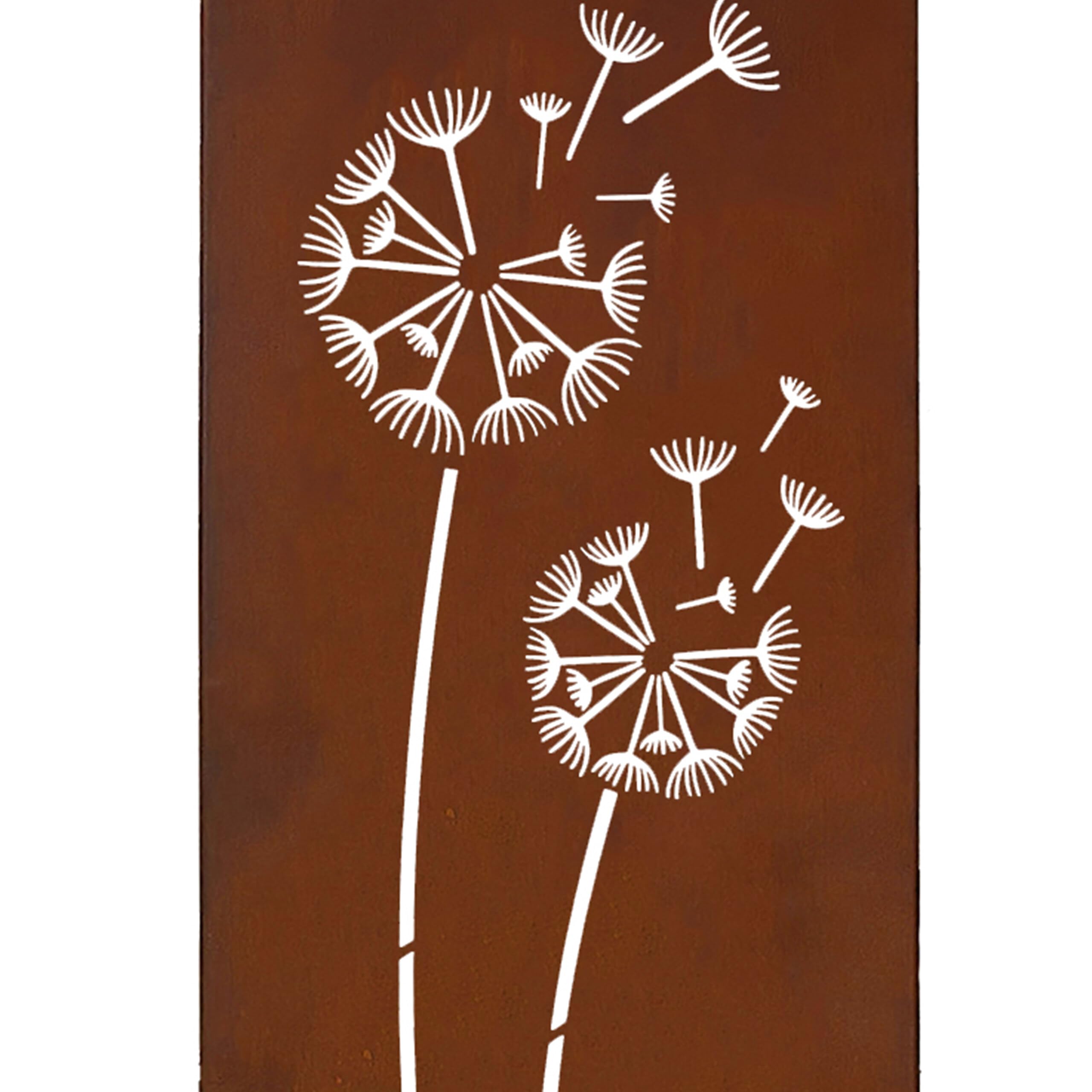Relaxdays Decorazione da Giardino Effetto ruggine, soffione, 85 x 28 cm, con paletto in Ferro