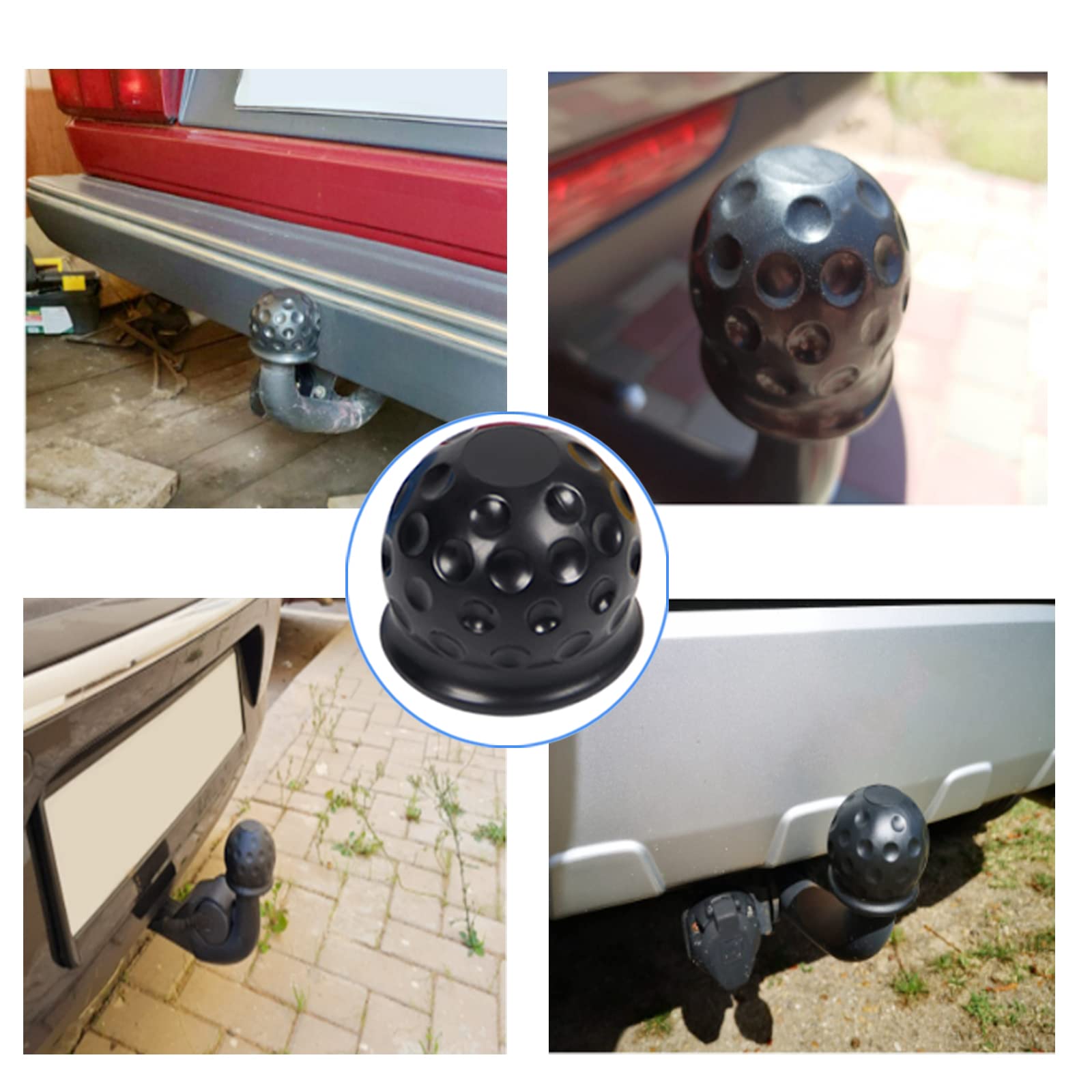 Antivol de Remorque Universel - Laiton Antivol pour Remorque, Verrou D'attelage de Remorque, Verrouillage de Remorque Antivol Sécurité, Avec Cache Boule Attelage et 2 clés pour Caravane,Voiture,Camion