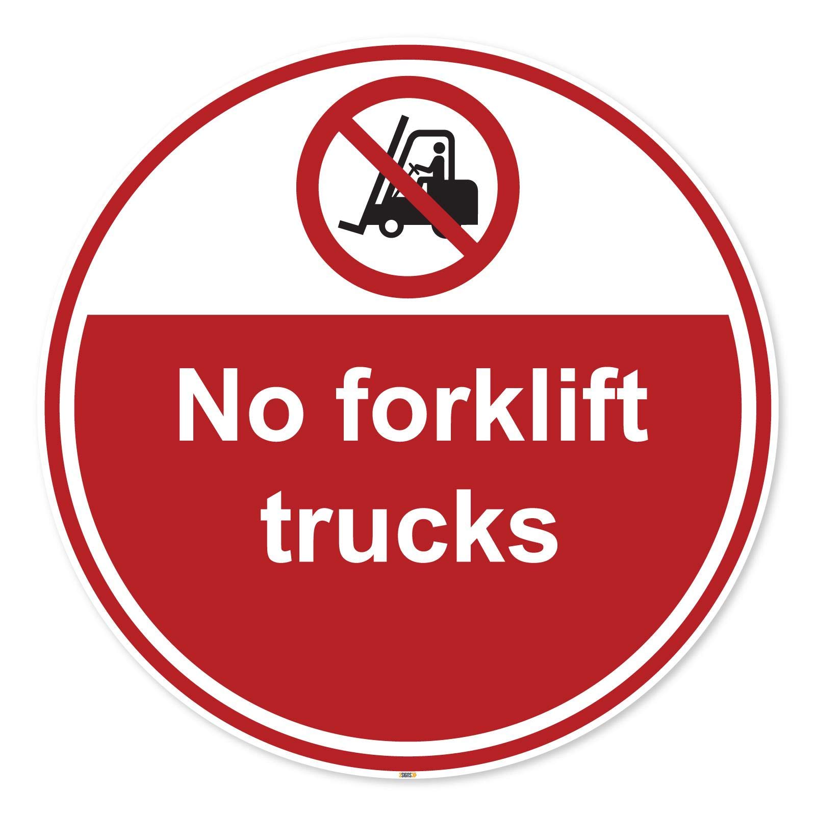 Rotuladores de seguridad para pisos con carretillas elevadoras – Adhesivo antideslizante de vinilo – Wearhouse Factory Hazard Safety Signs Vinilo laminado antideslizante.
