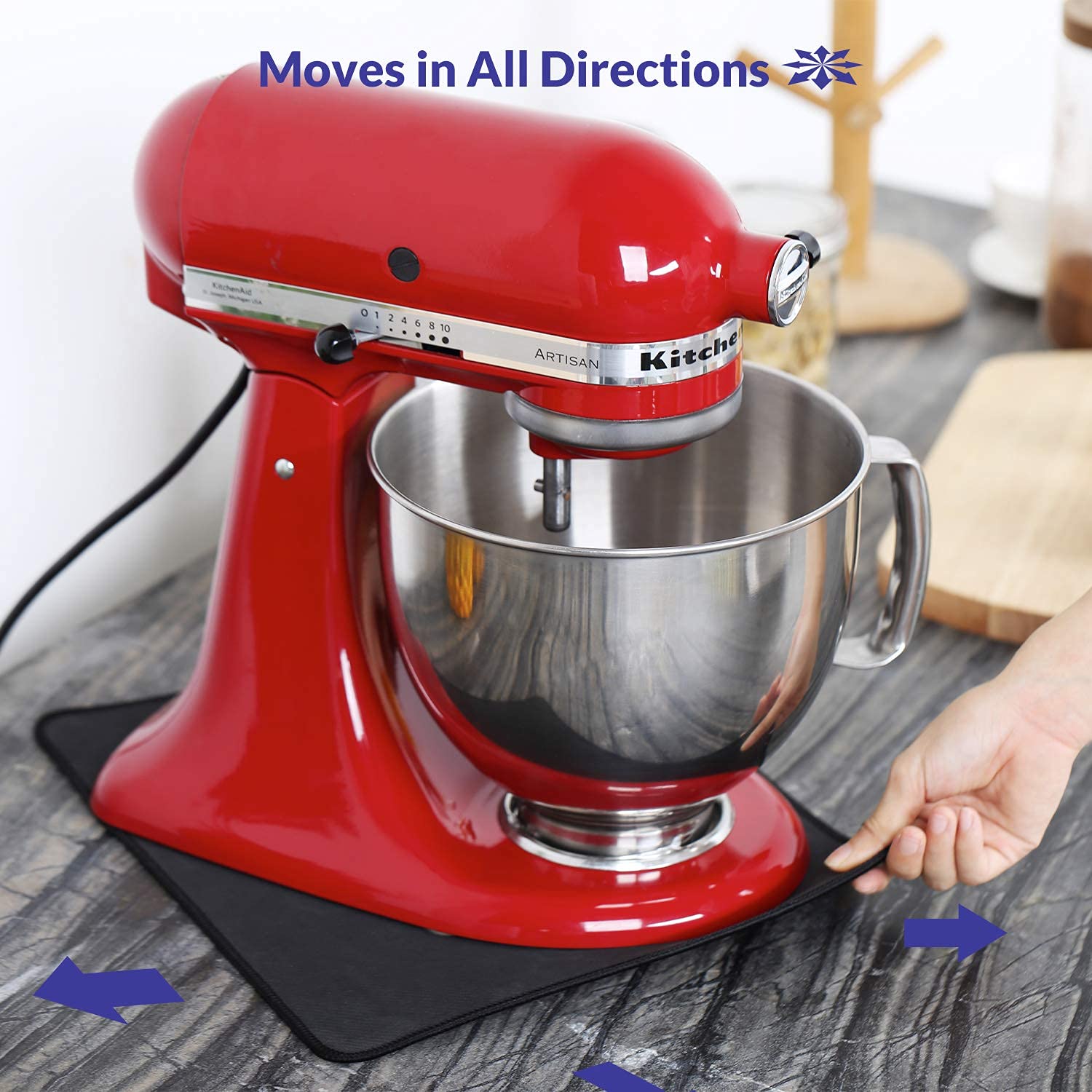 Geesta 4 Pack Mixer Mover for KitchenAid Stand Mixer, Ninja Cooker