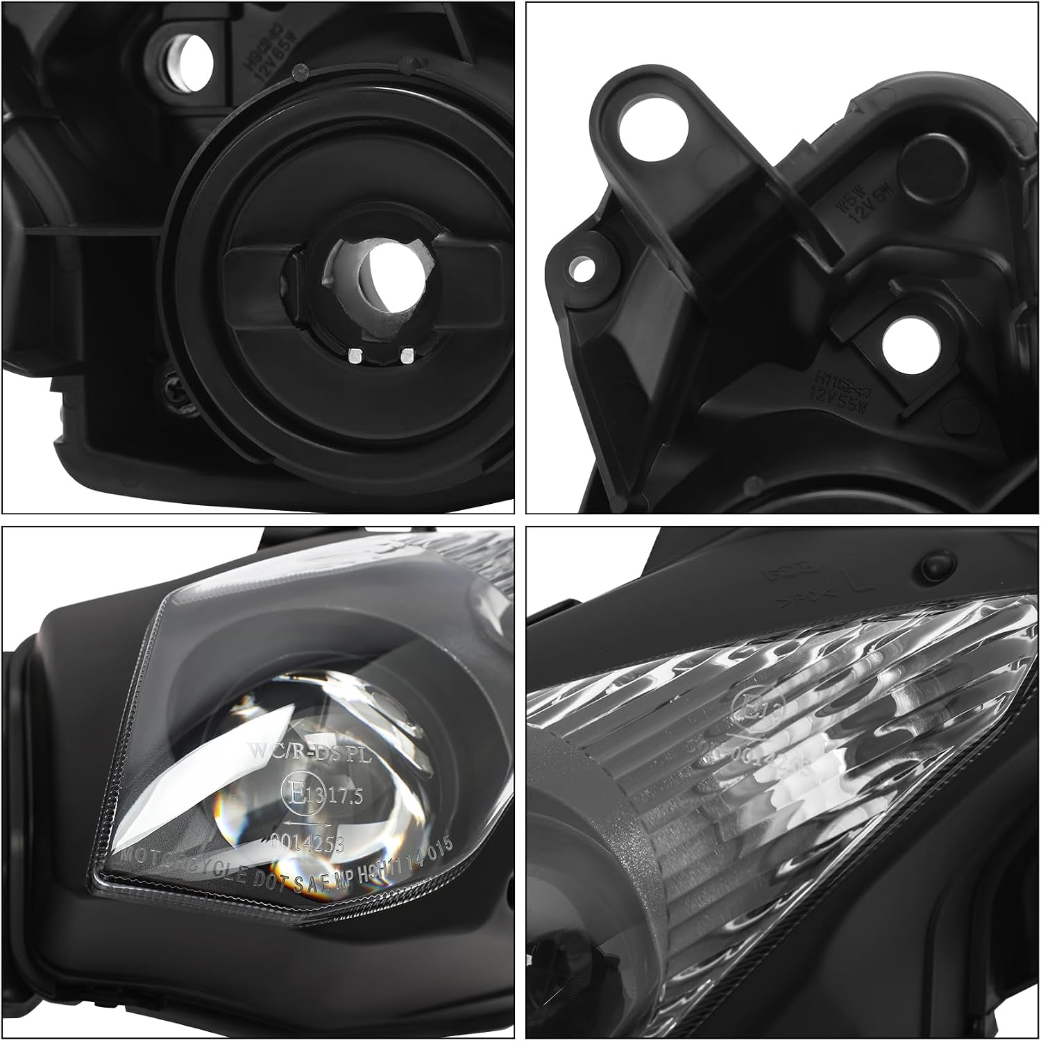 Green-L Motorcycle DOT Front Headlight Head Light Lamp Fit for Kawasaki Ninja ZX-10R 2008-2010