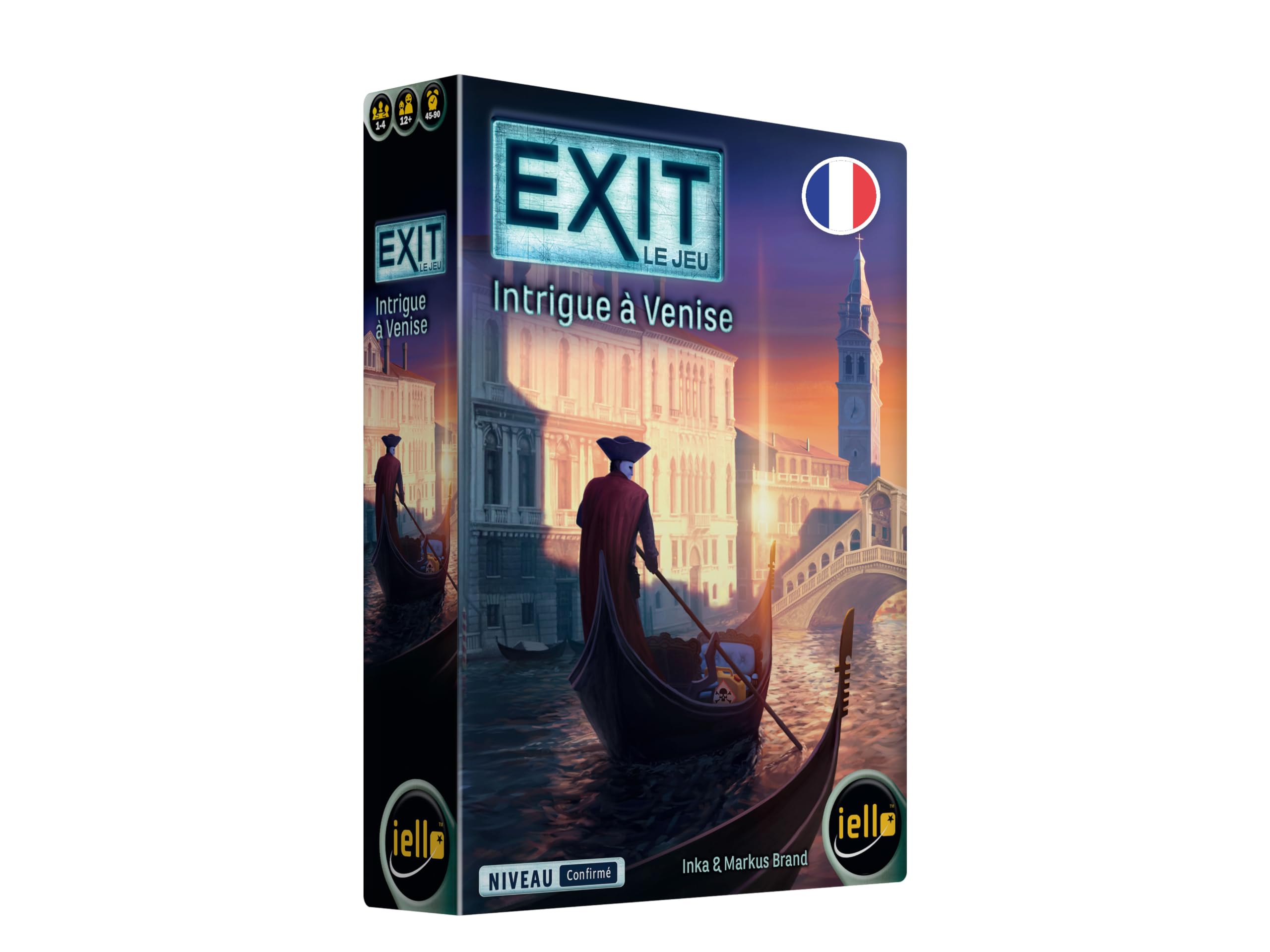 Iello Exit : Intrigue à Venise – Version Française – Jeu d’Escape Game coopératif | 1–4 Joueurs | 45–90 Min | Confirmé | Dès 12 Ans