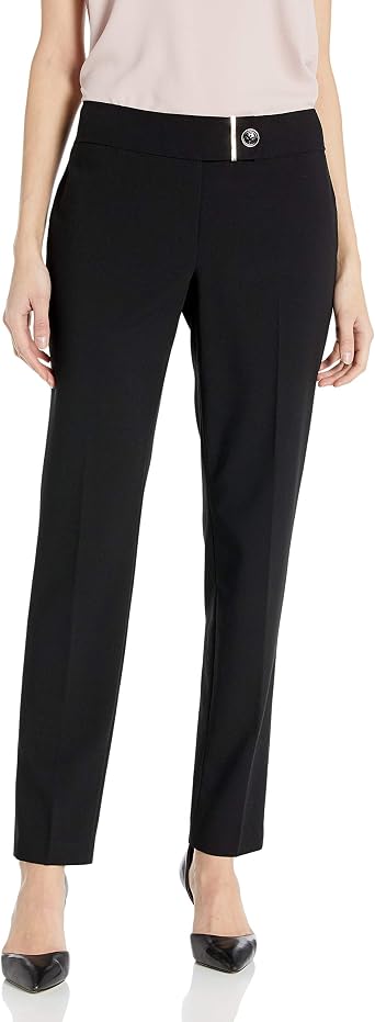 Amazon.com: Calvin Klein Pantalón recto para mujer : Ropa, Zapatos y Joyería