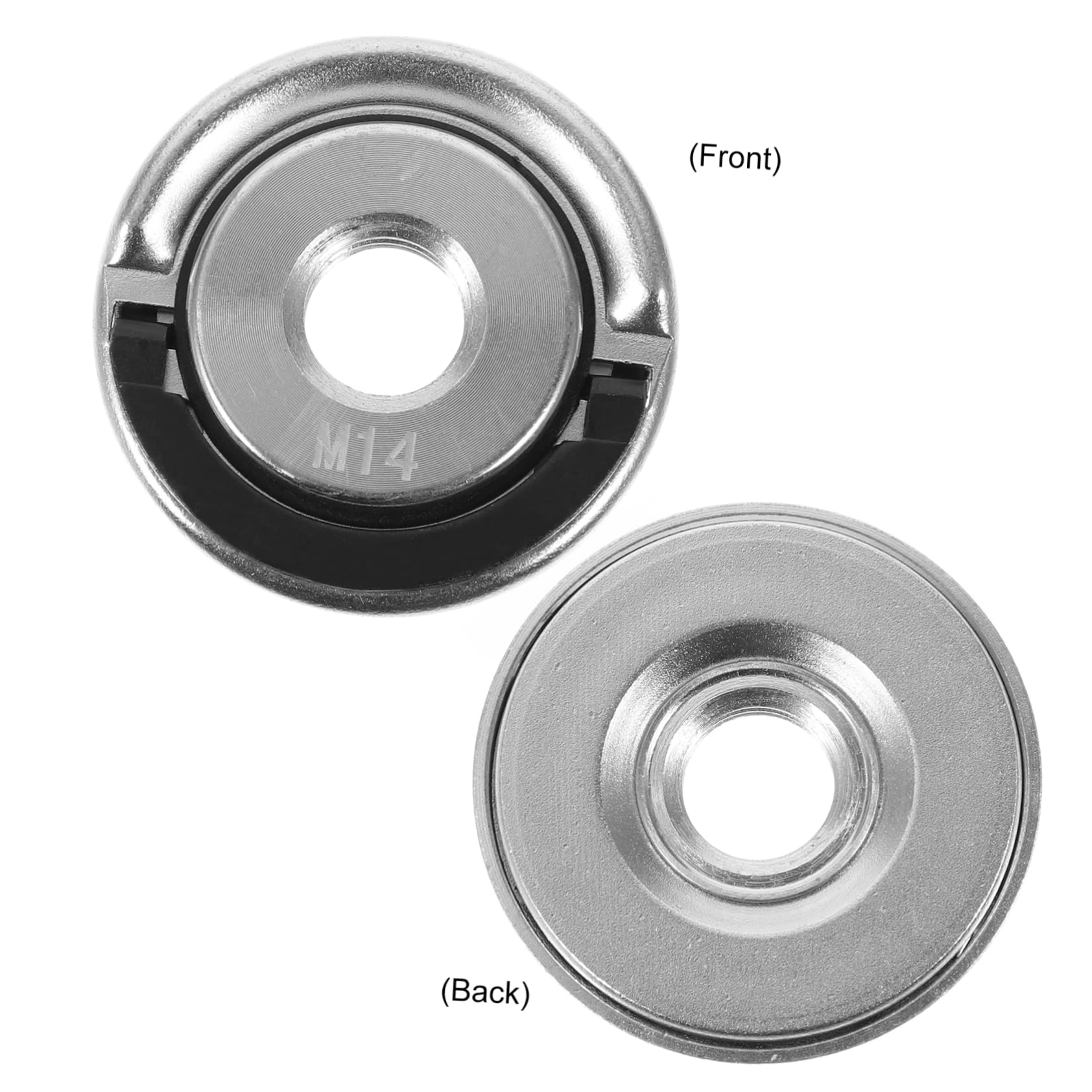 HOMSFOU 3 Pz Piastra per smerigliatrice angolare dado della smerigliatrice smerigliatrice angolare accessori per smerigliatrice levigatrice angolare dado flangiato in acciaio Silver