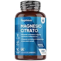 Magnesio Citrato Tamponato (30%), 444mg di Tipo Elementare, 240 Capsule (4 Mesi), Il Magnesio Contribuisce alla Riduzione di Stanchezza e Affaticamento (EFSA), Magnesium Vegano, Senza Glutine né OGM