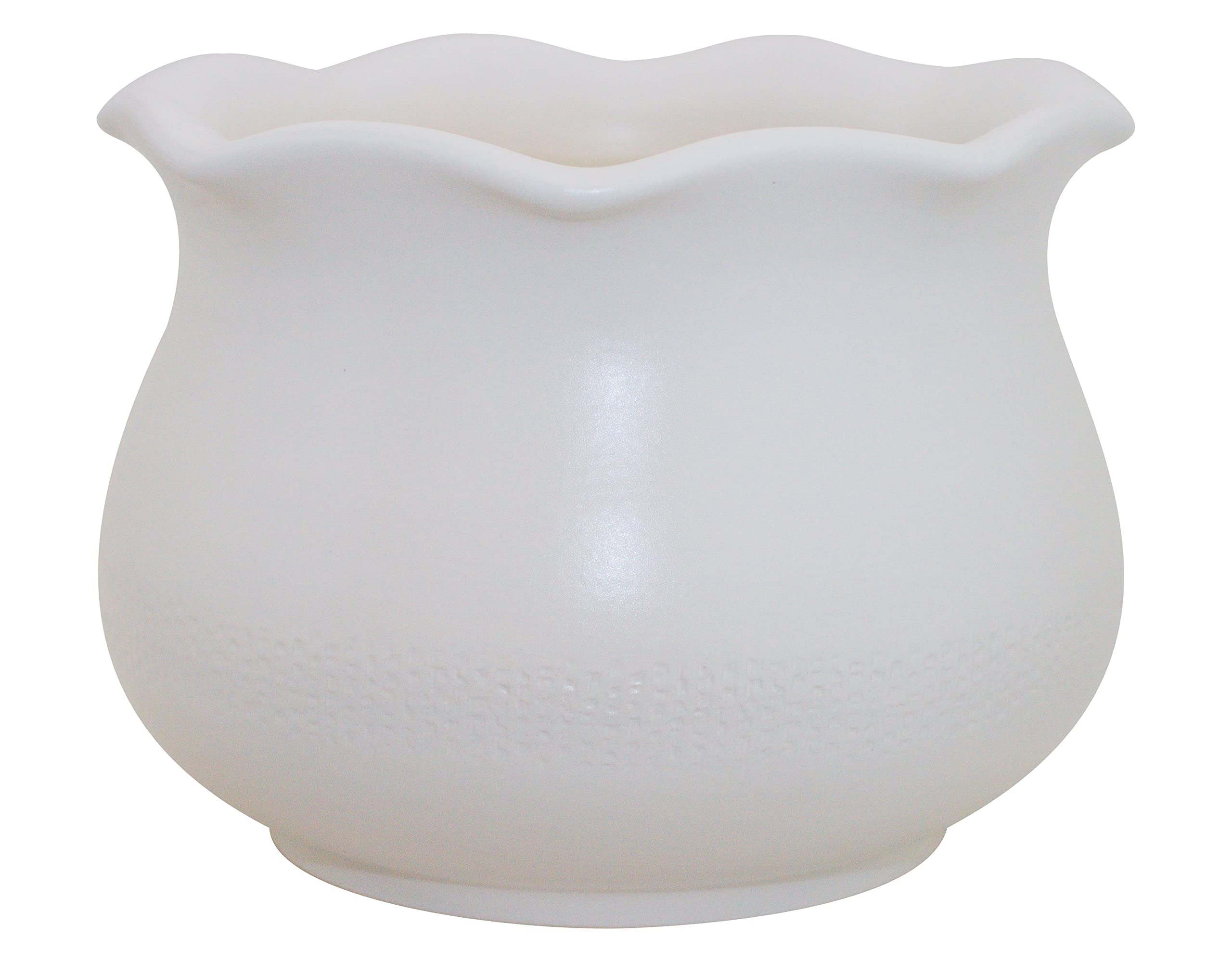 Vase d'extérieur en céramique blanche résistante au gel