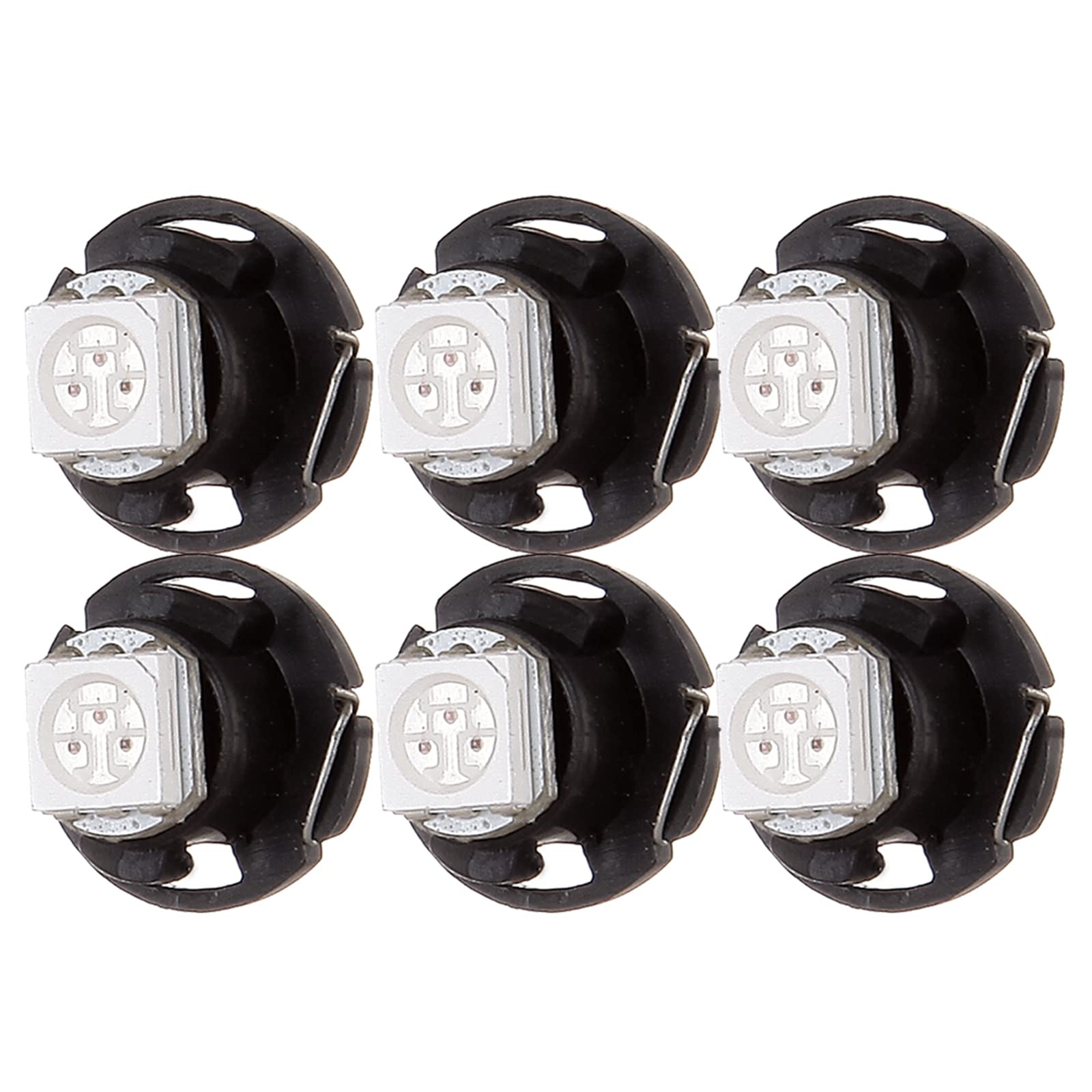 cciyu 6 Pack T4.7 Neo Wedge 5050 Led Replacement fit for A/C Climate Heater Control Bulbs Lamp Light (red)-image-48