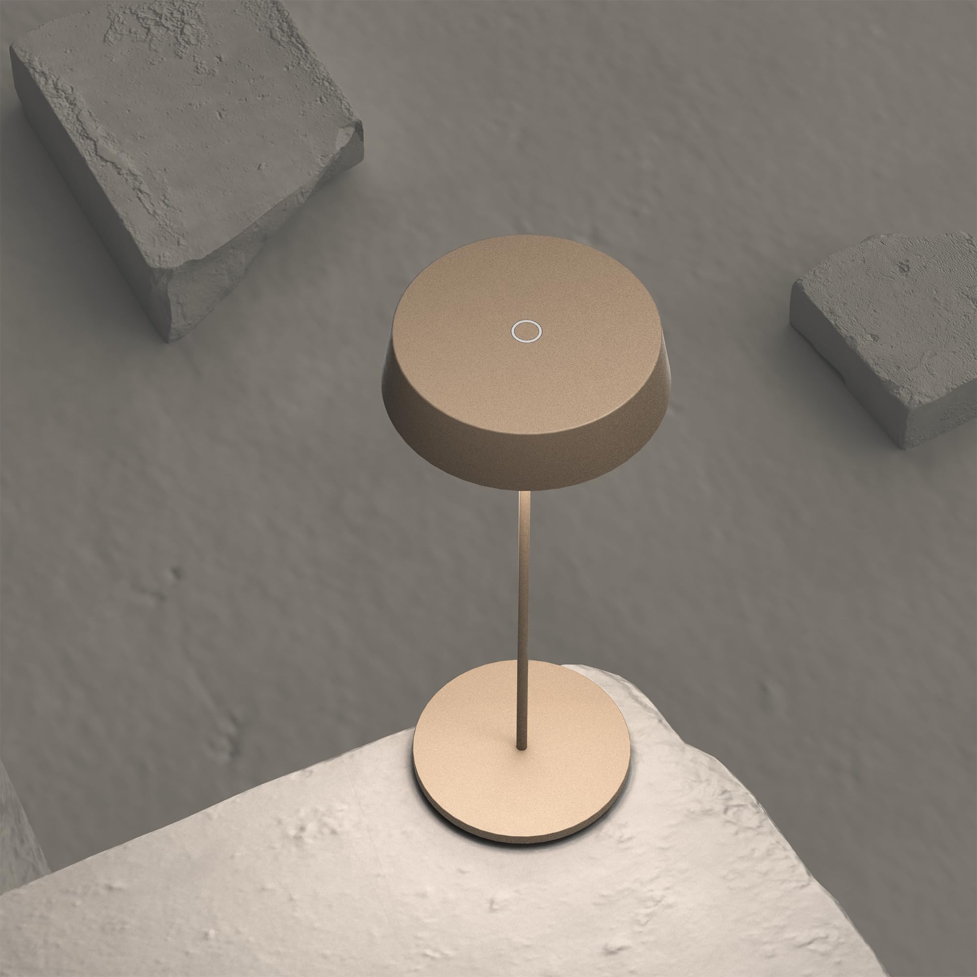 Palmina 901,lampade da tavolo senza fili,Dimmerabile In Alluminio | lampade da tavolo ricaricabili E abat jour senza fili 4400mah,Protezione IP54,luce da tavolo esterno/Interno