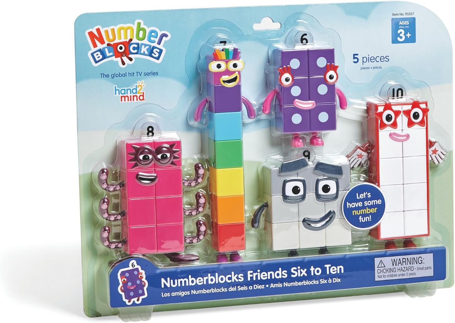 Numberblocks Friends Six to Ten Number Blocks Character Figure 5 Pack 3 Year Old 95357 Authentic