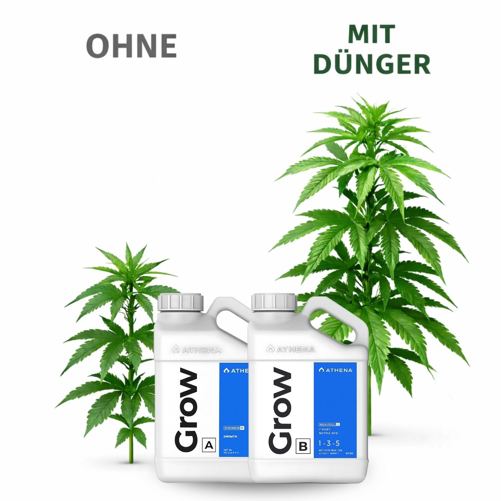 Weedness Athena Grow A&B Dünger A&B 7,56 Liter - Pflanzen Grow Anbau Indoor Tomaten Rasen Orchideen