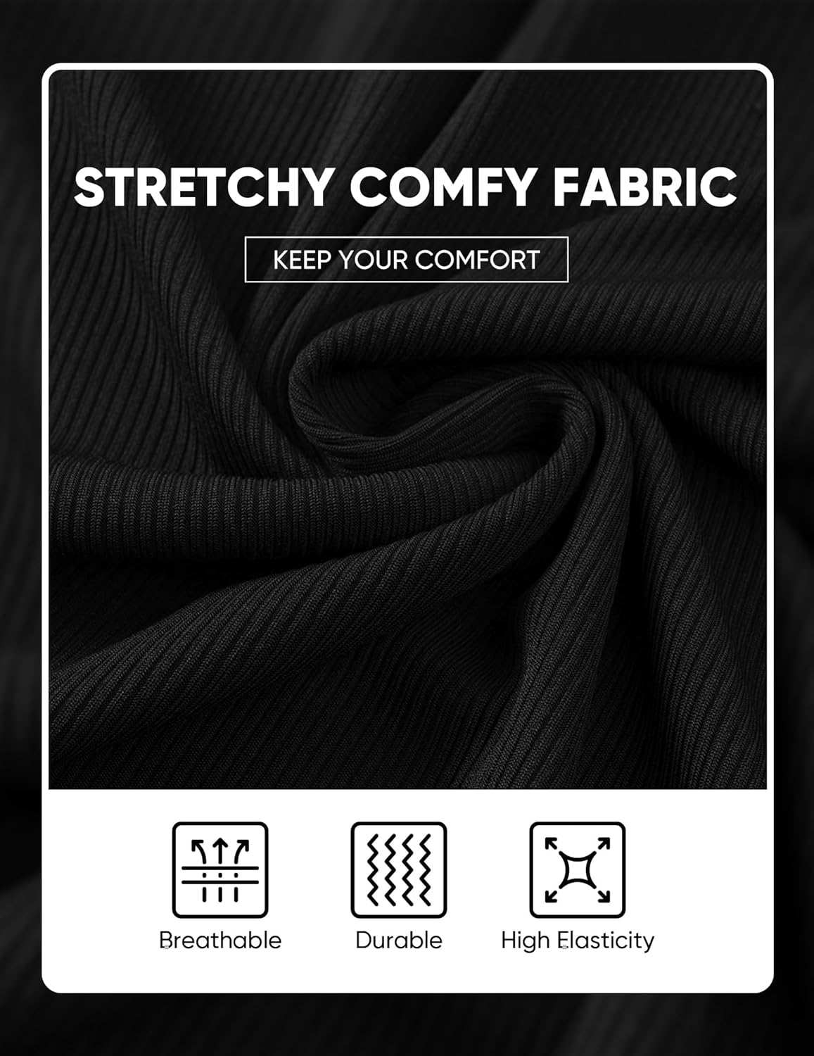 JMIERR Mens Quarter Zip Shirt Ribbed Casual Lightweight Golf T Shirts Long Sleeve Athletic Workout Pullover Muscle Tee - Image 8