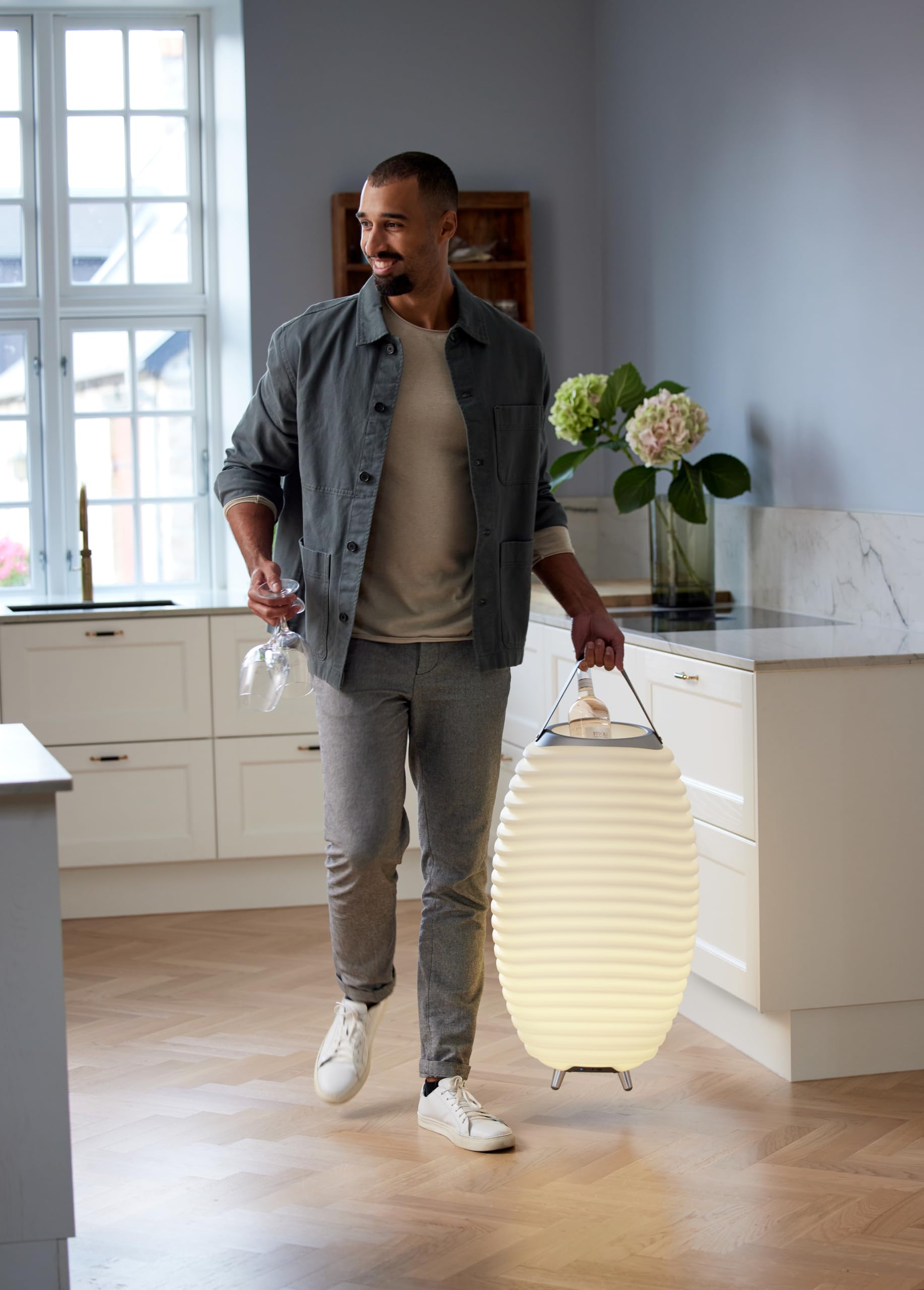Kooduu Synergy 65 - Enceinte Bluetooth avec Lampe - Refroidisseur à Vin