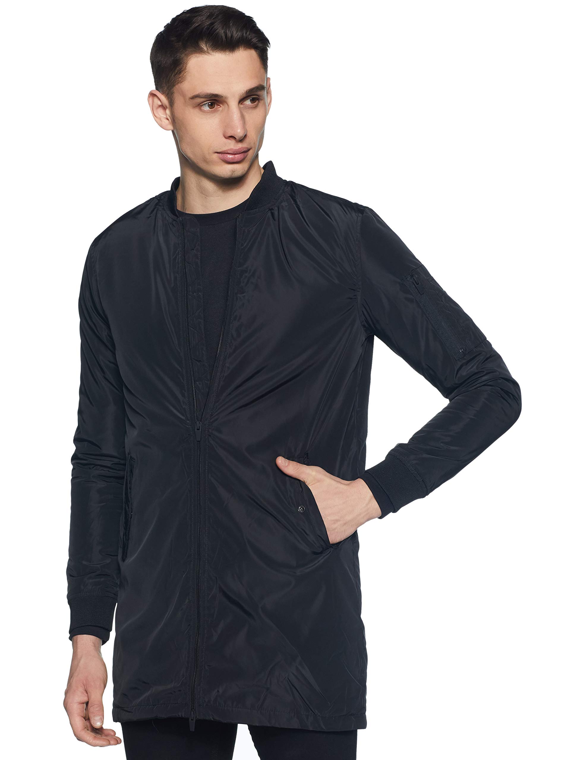 BRAVESOUL Men's Blouson Jacket (MJK-ROBINSONLONG_Black_M