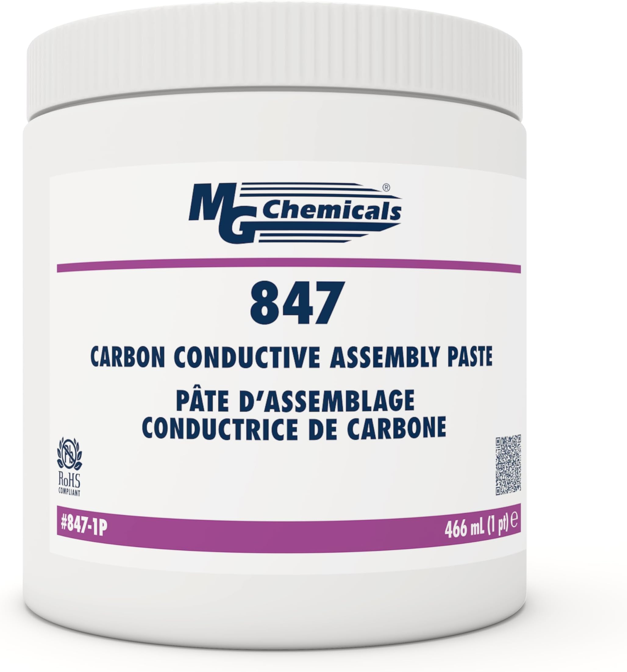 MG Chemicals - 847-1P Carbon Conductive Assembly Paste, 1 Pint Jar