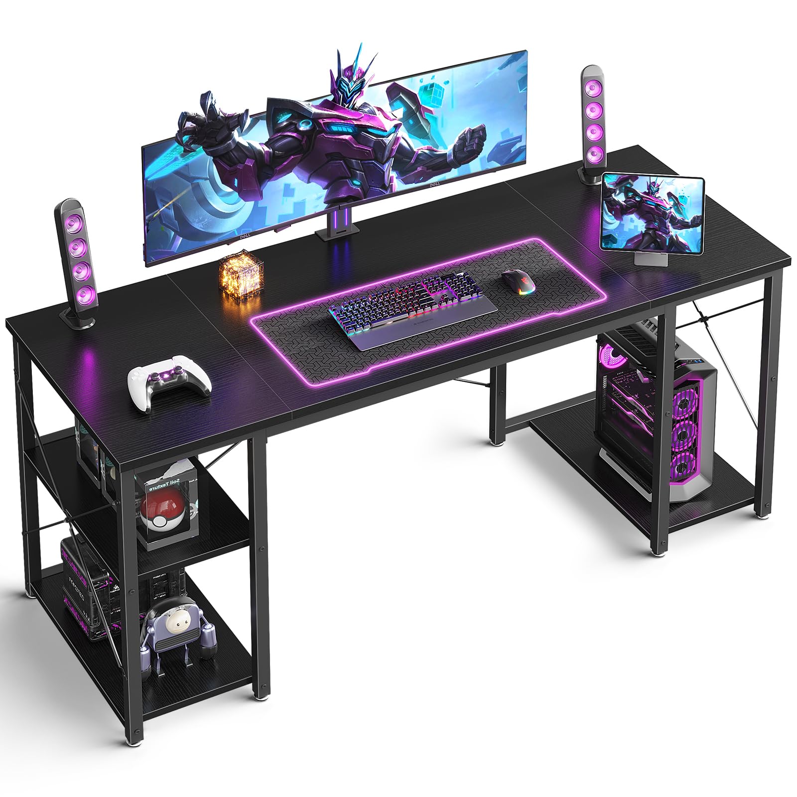 Amazon | ODK ゲーミングデスク パソコンデスク 机 pcデスク 幅160  