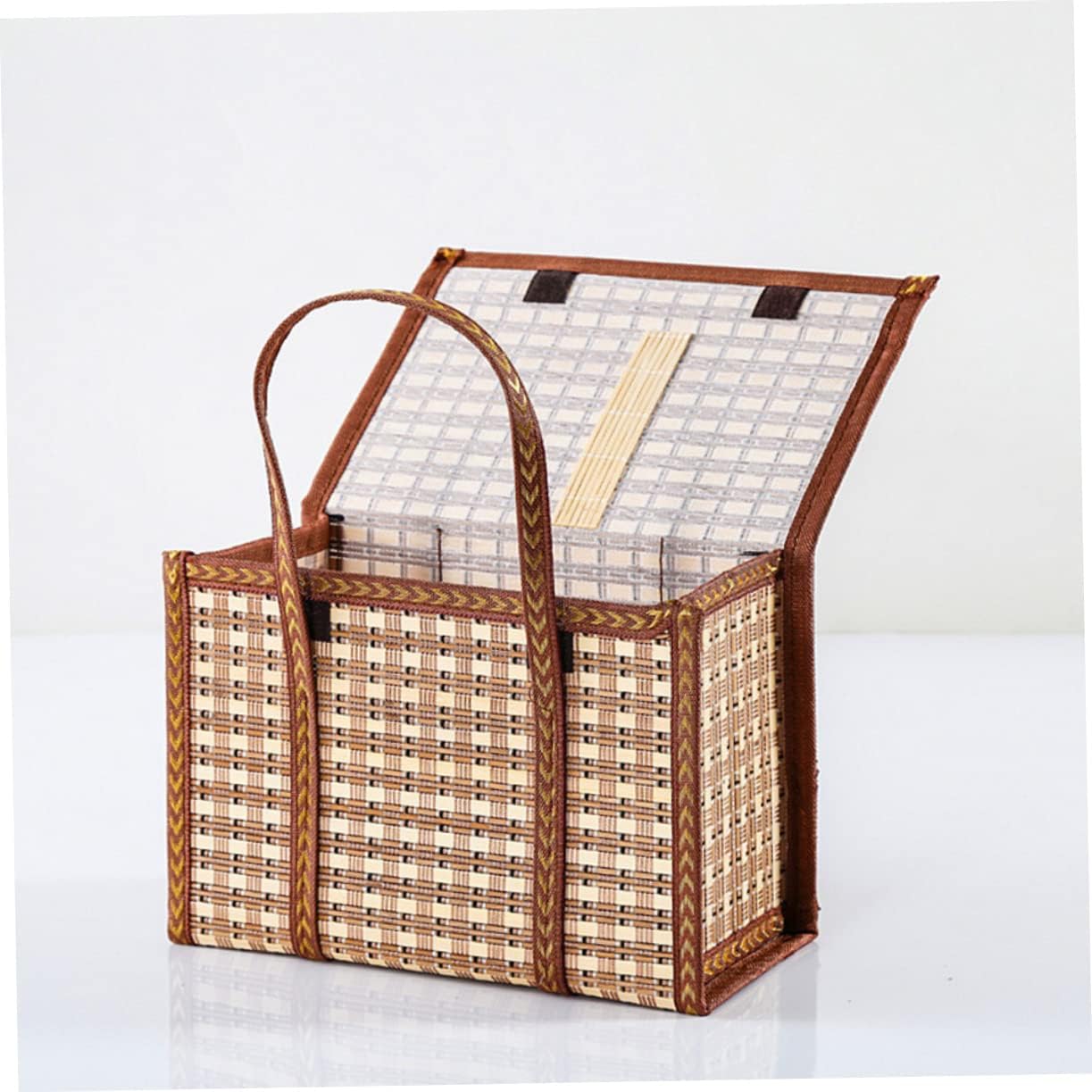 BESPORTBLE 2pcs Portable Hand Basket for Picnics and Gifting Elegant Woven Storage Basket for Fruits and Eggs Outdoor Picnic Accessory and Chic Design