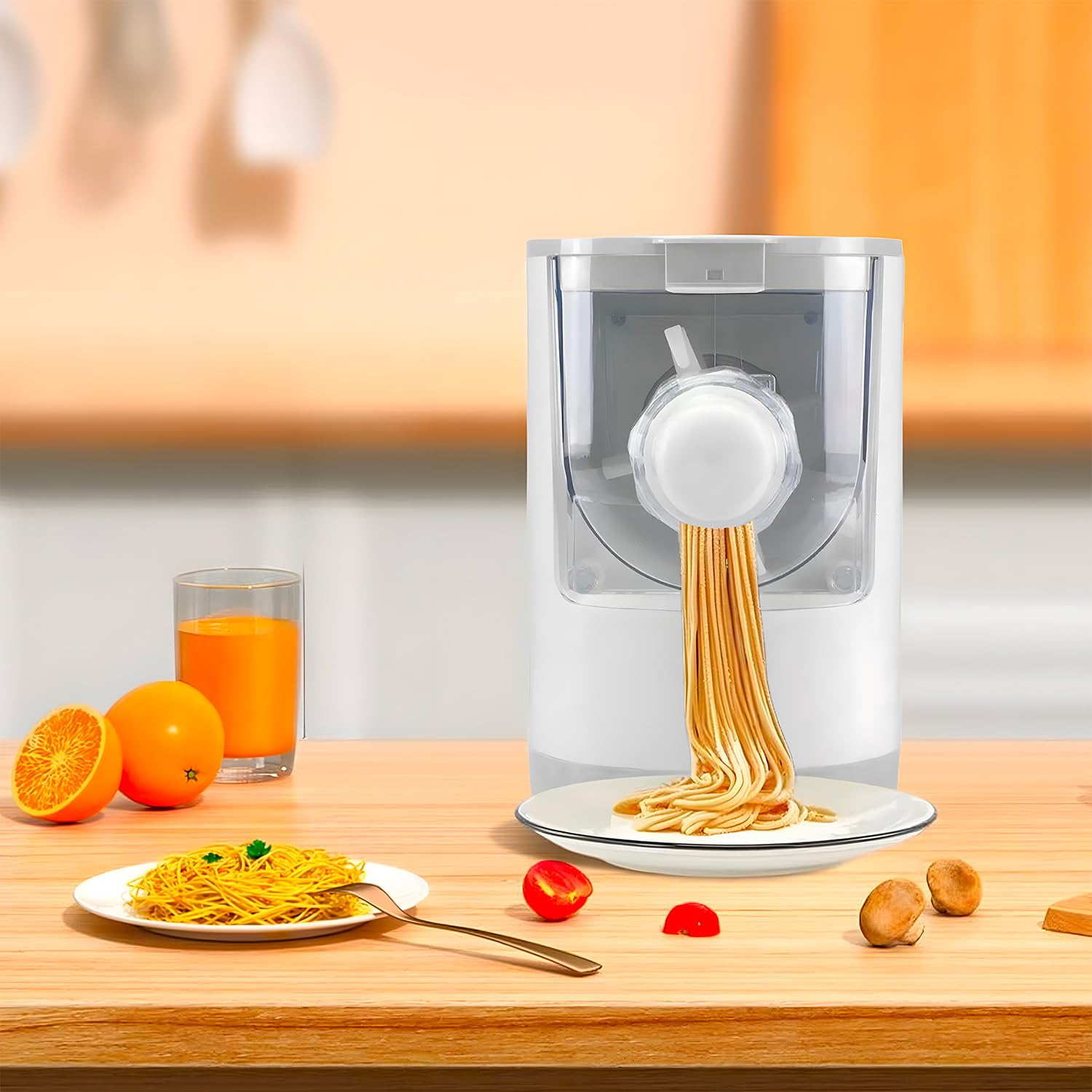 Avilia Macchina per Pasta Elettrica 200W con 12 Stampe per Vari Formati - Impasto Rapido 3 Min, Pasta Pronta in 10 Min - Capacità 350g in omaggio raschietto per la pulizia -