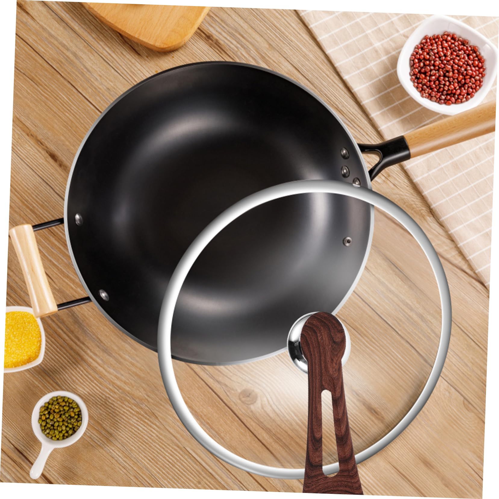 5 Piezas Repuesto Tapas de Olla Manija Inoxidable Cubrir Sartenes Instalación y Compatible Tapaderas de Cocción