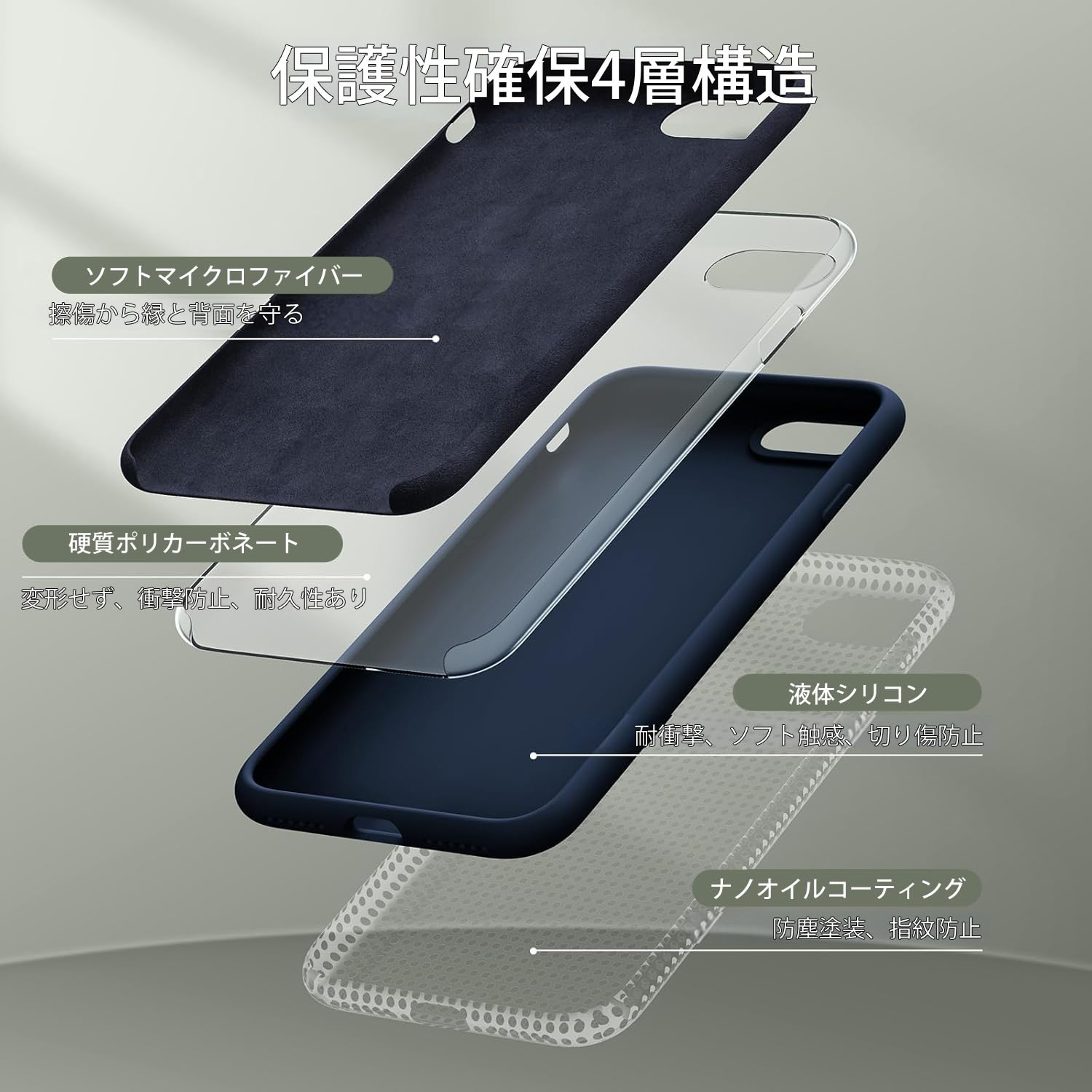 Apple iPhone SE3 128GB 本体　 ケース　ガラスフィルム付き Amazon.co.jp: Miracase iPhone SE3 用 ケース シリコン さらさら触感