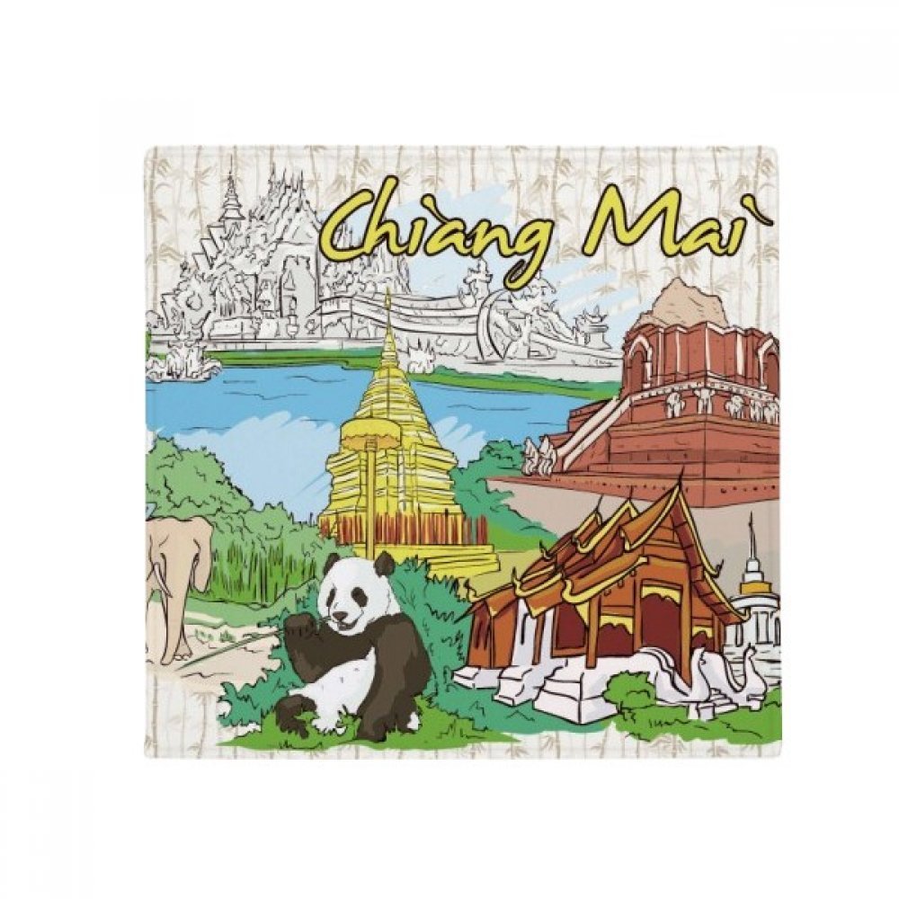 Tapis de sol panda Chiang Mai Thaïlande antidérapant pour chien et chat