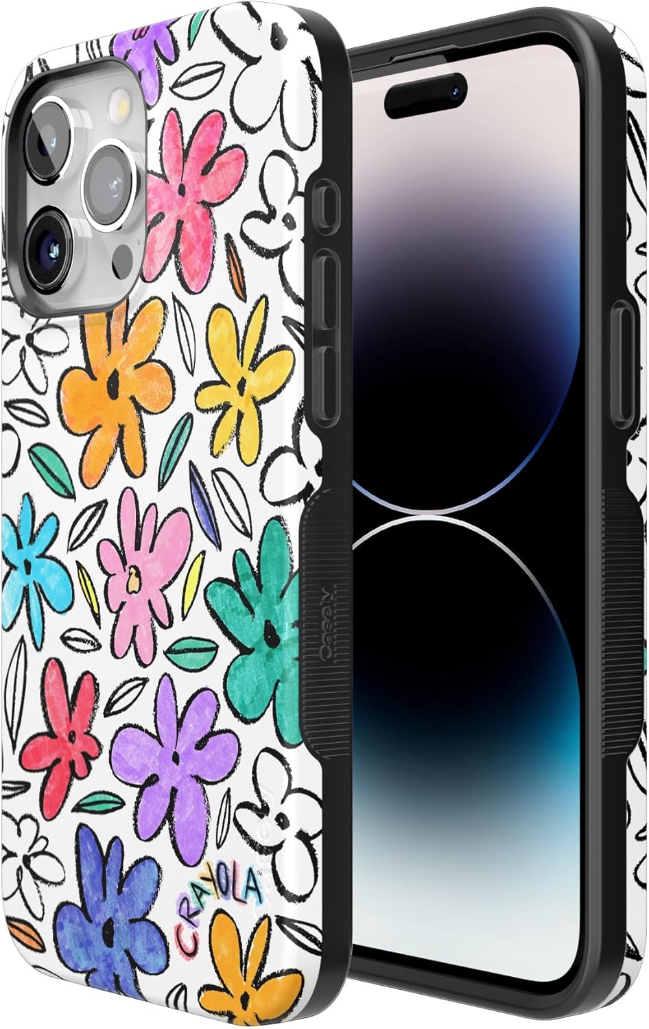 Casely iPhone 15 Pro Case | Outside The Lines | Crayola Marker | Bold Protective Design | Compatible with MagSafe