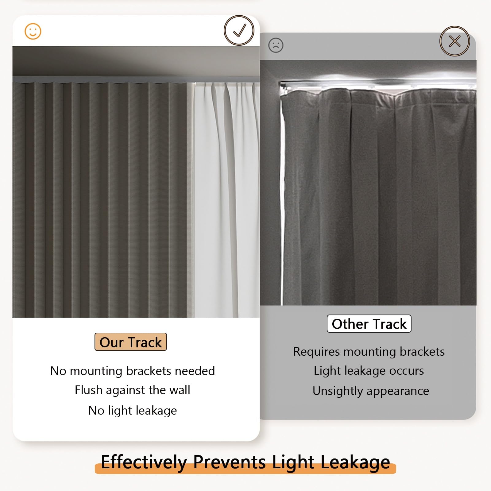 Aluminium Vorhangschiene – Gardinenstange für Fenster – Deckenmontage – Leise & Flüssig Gleitend – für Raumtrenner, Wohnzimmer, Schlafzimmer Ultradünne Vorhangschienen(500cm(4 * 125cm))
