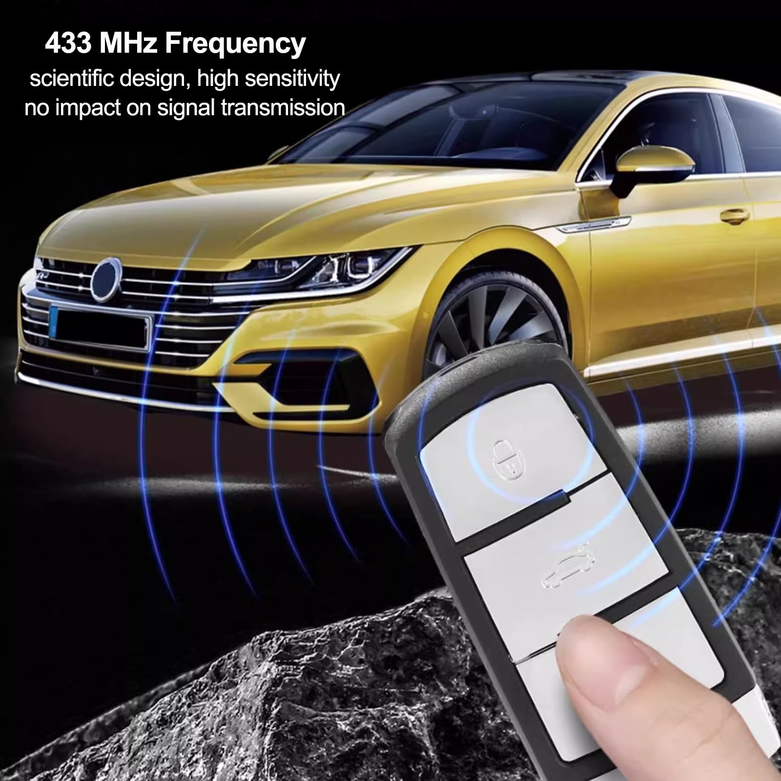 Heart Horse 433MHz 3 Tasten Passat B6 Fernbedienungs Schlüssel mit ID48 Chip 3C0959752BA für Vw Passat B6 3C B7 Magotan CC vw Sharan Fernbedienung Autoschlüsselgehäuse Gehäuse