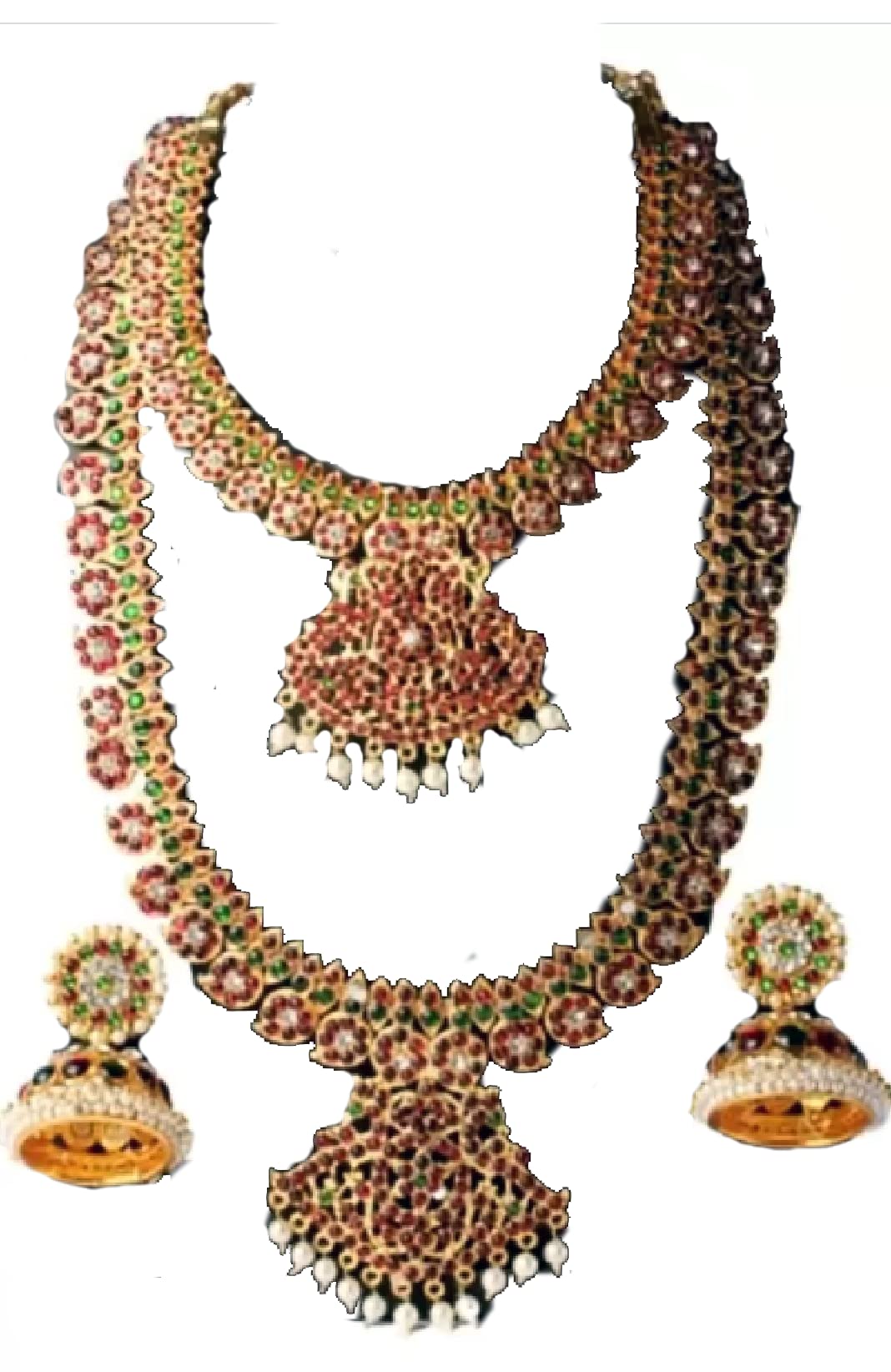 Elite Trade Heavy Brass Bharatnatyam Jewelry Set For Women (B0B14BC4QZ) Amazon Price History, Amazon Price Tracker