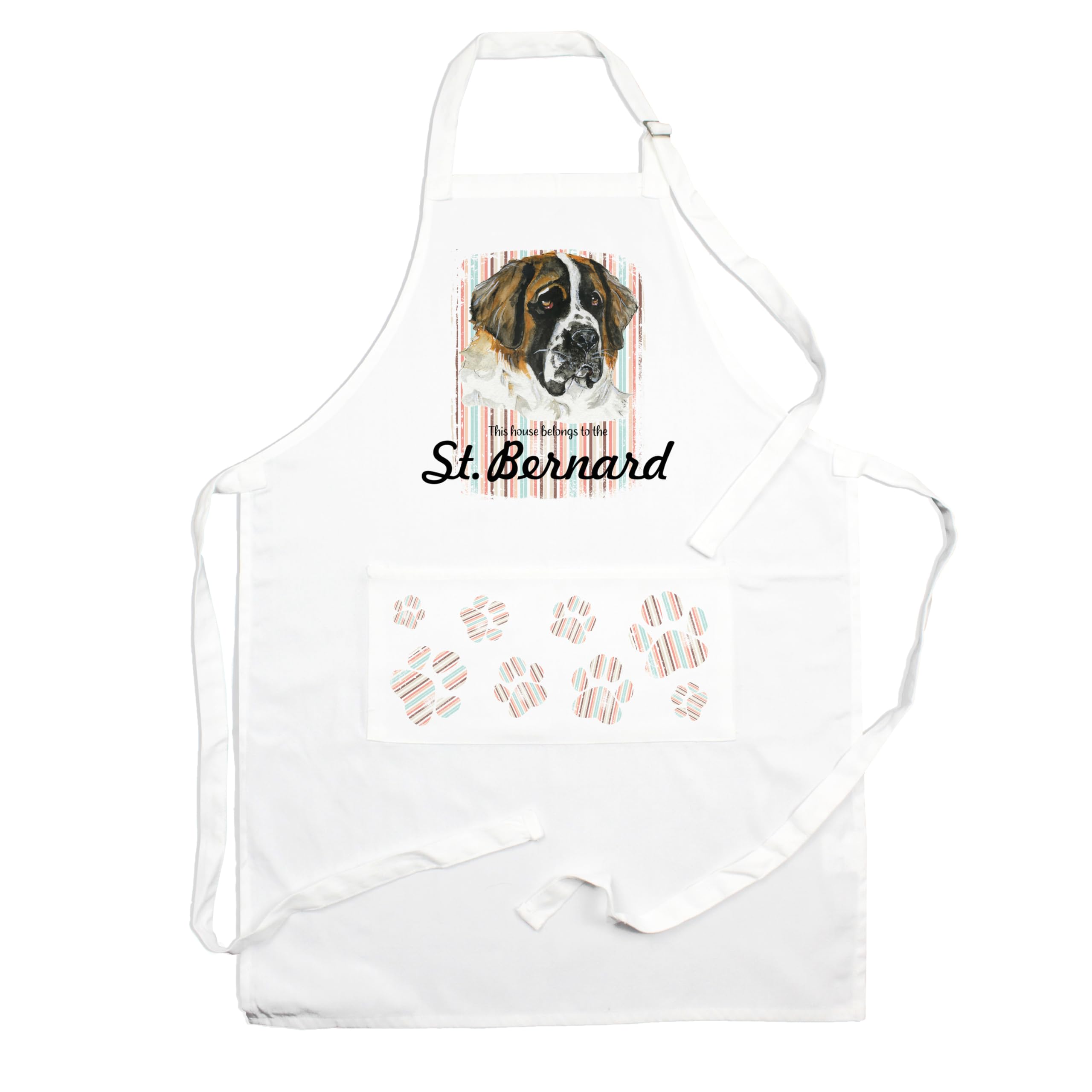 Purely Home S.t Bernard ApronNovelty Kitchen Gift For Dog Lovers from B&Q
