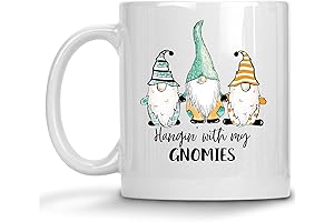 Funny Gnome Ceramic Mug, Hangin with my Gnomies Coffee Cup