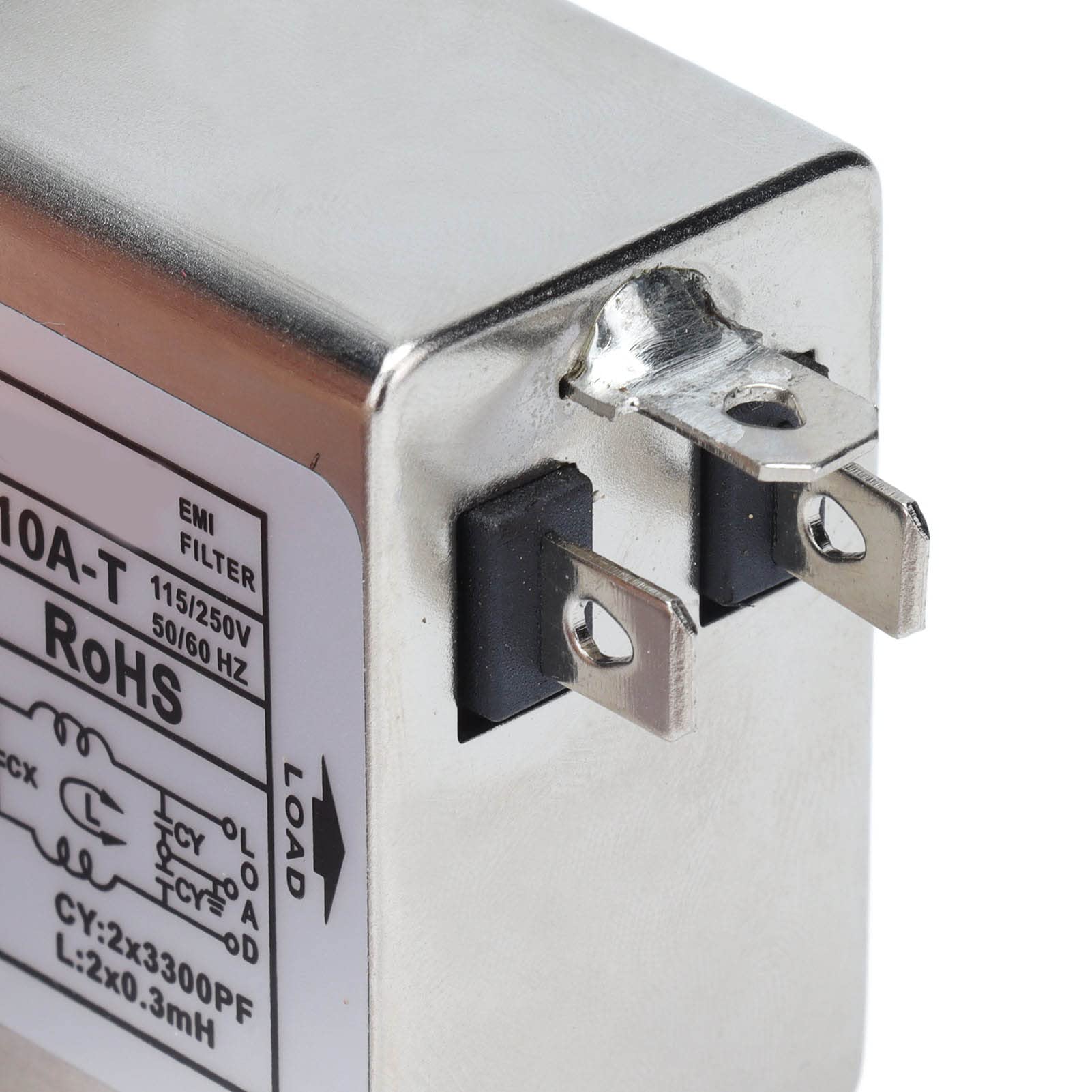 Shanrya Filtre EMI, Filtre Powerline pratique remplaçable Réduction du bruit EMI Filtre de puissance pour équipement de laboratoire pour alimentation sans interruption