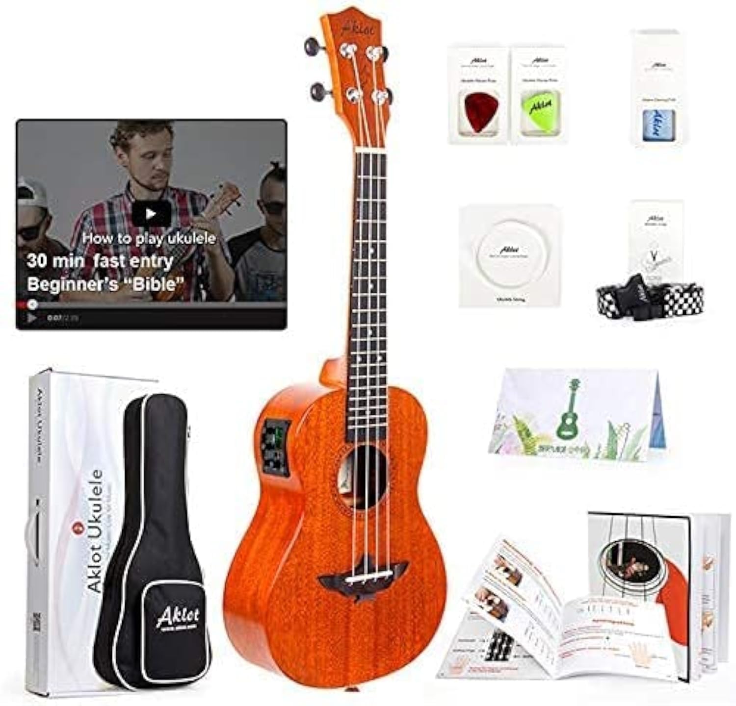 Amazon.co.jp: AKLOT ソプラノウクレレ (23インチ) : 楽器・音響機器