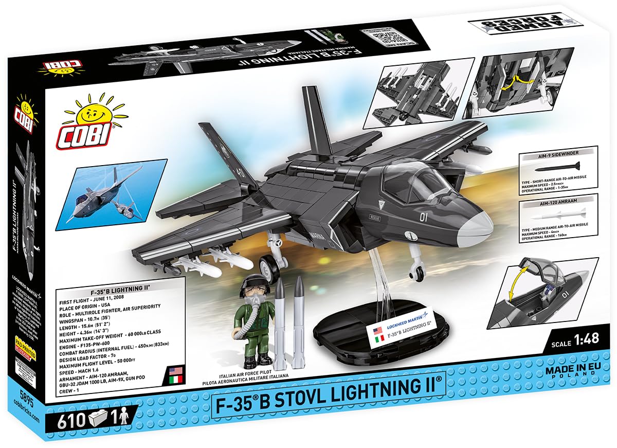 COBI.Bike F-35B STOVL Lightning II, Grau Metallisch