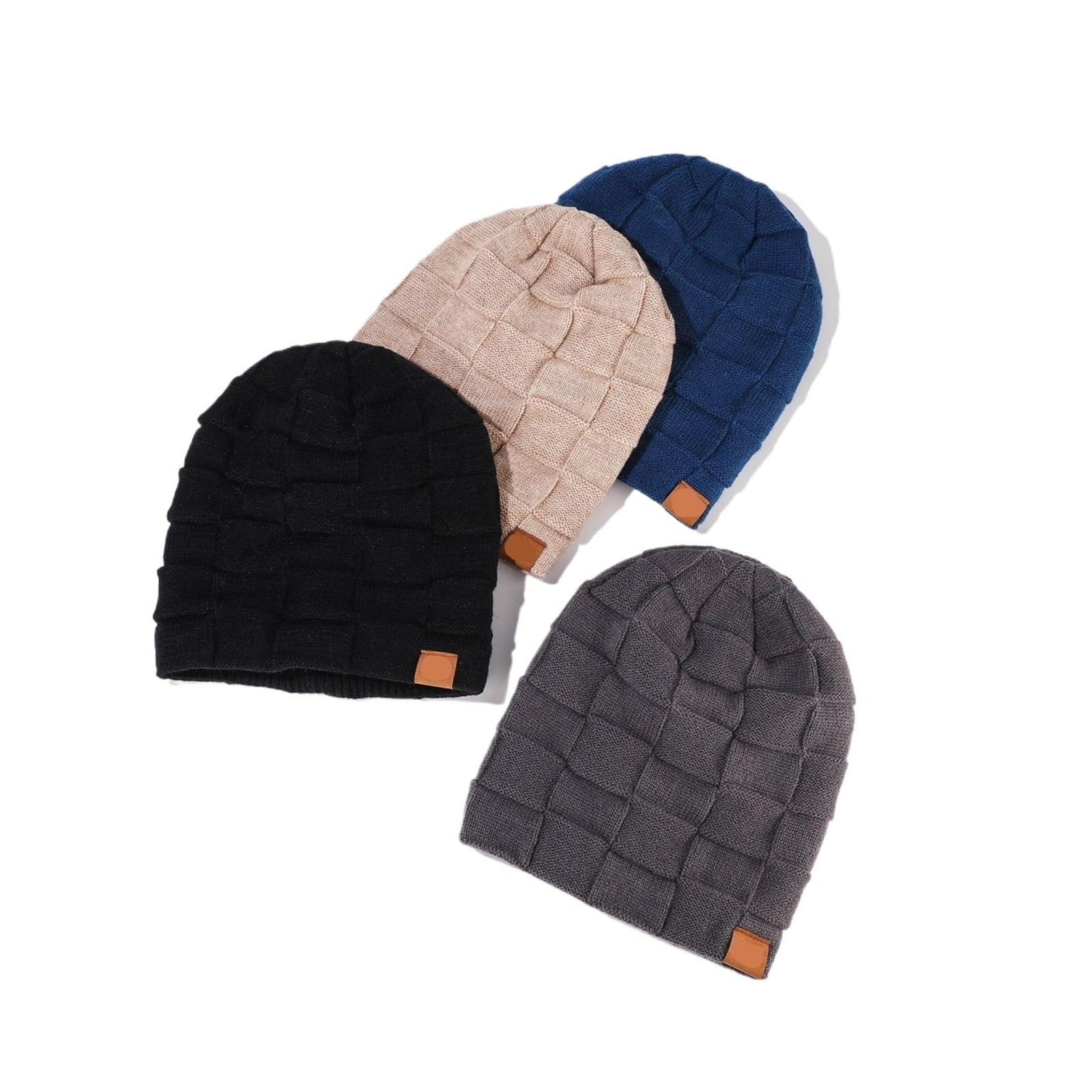 Generico Cappello guanto in pelle for stare al caldo in autunno e inverno