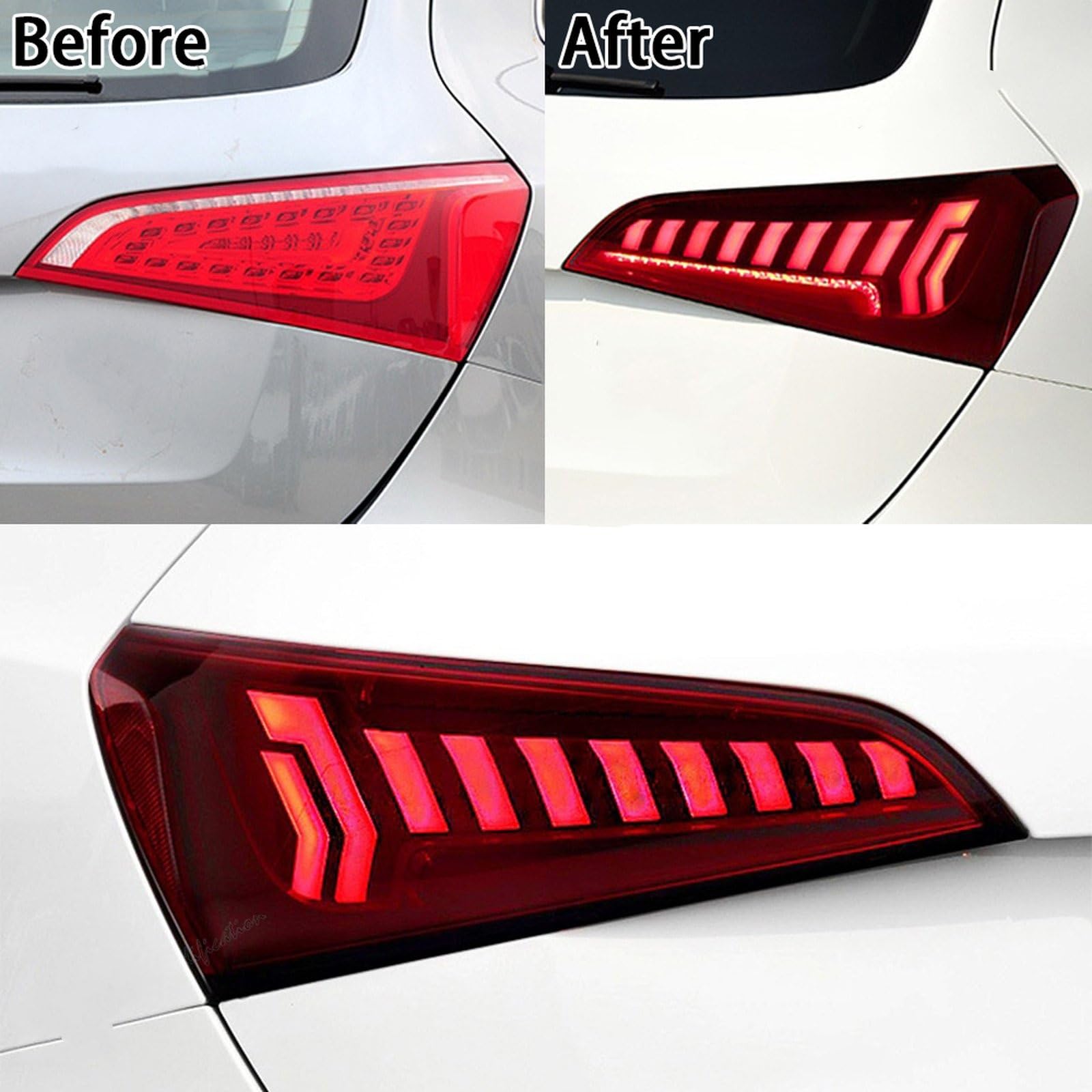 Dla Audi Q5 2013-2017 Światło Bagażnika Lampa Tylna Część Zamienna (1 Pair) Światła Tylne Samochodu