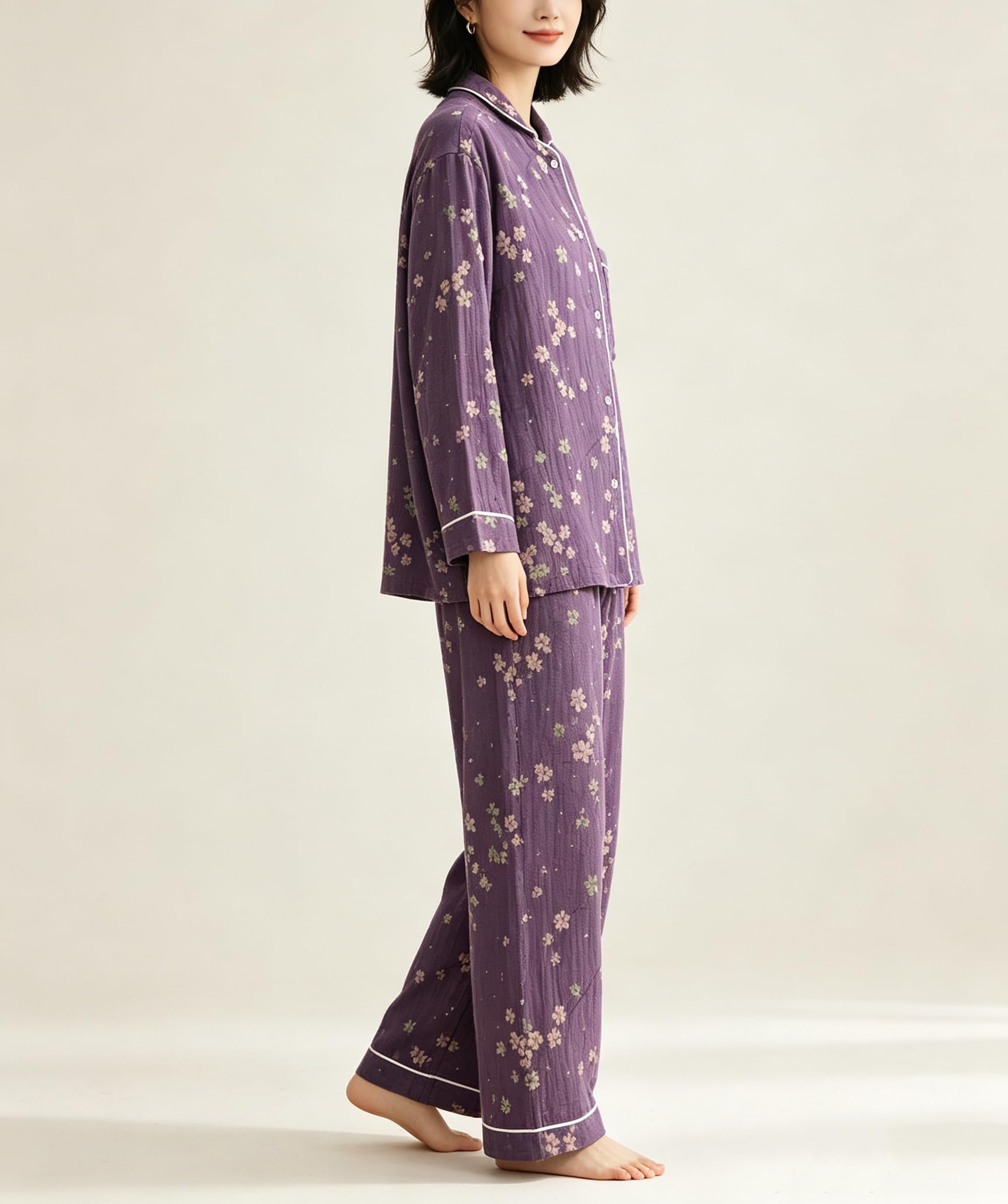 Ropa de dormir japonesa de algodón suave, kimono, Yukata, ligera, transpirable, pijama para mujer
