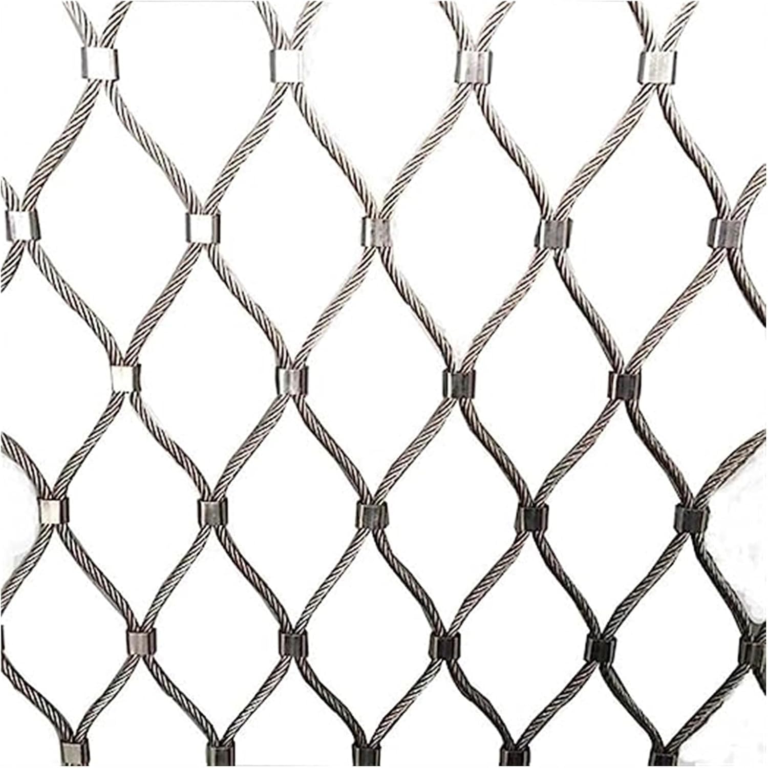 Treillis métallique tissé en acier inoxydable haut de gamme de 1,5 mm avec câbles argentés