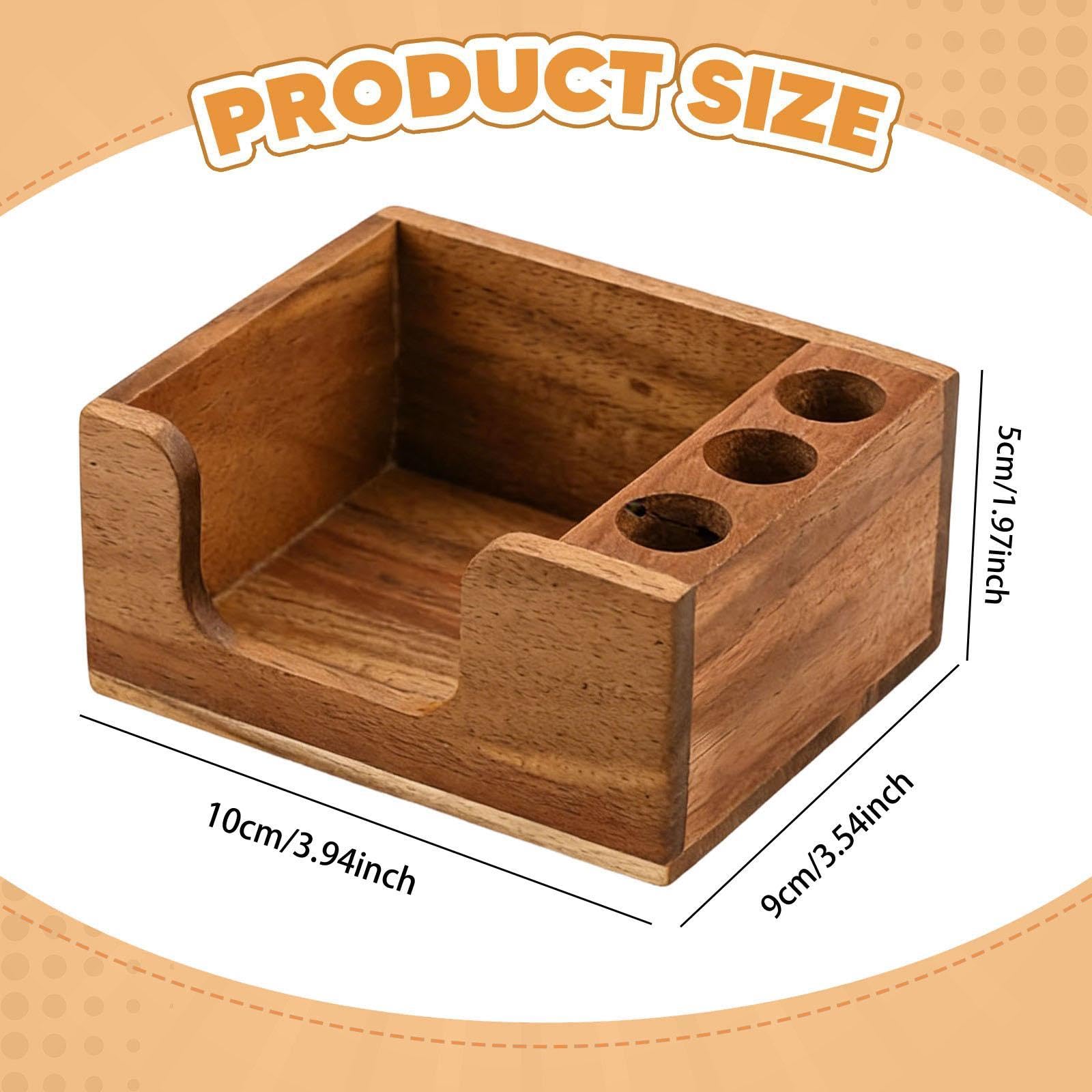 Haftnotizhalter Aus Holz, Organizer, Notizblockhalter für Schule