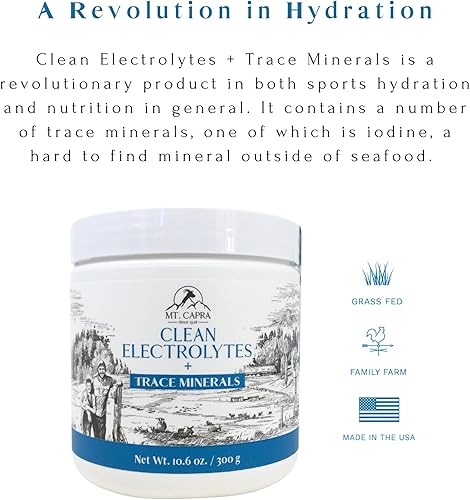 Miniatura 4 de Mt. Capra Clean Electrolytes + traza minerales | Minerales de alimentos integrales de leche de cabra alimentada con pasto | Hidratante y fácil de