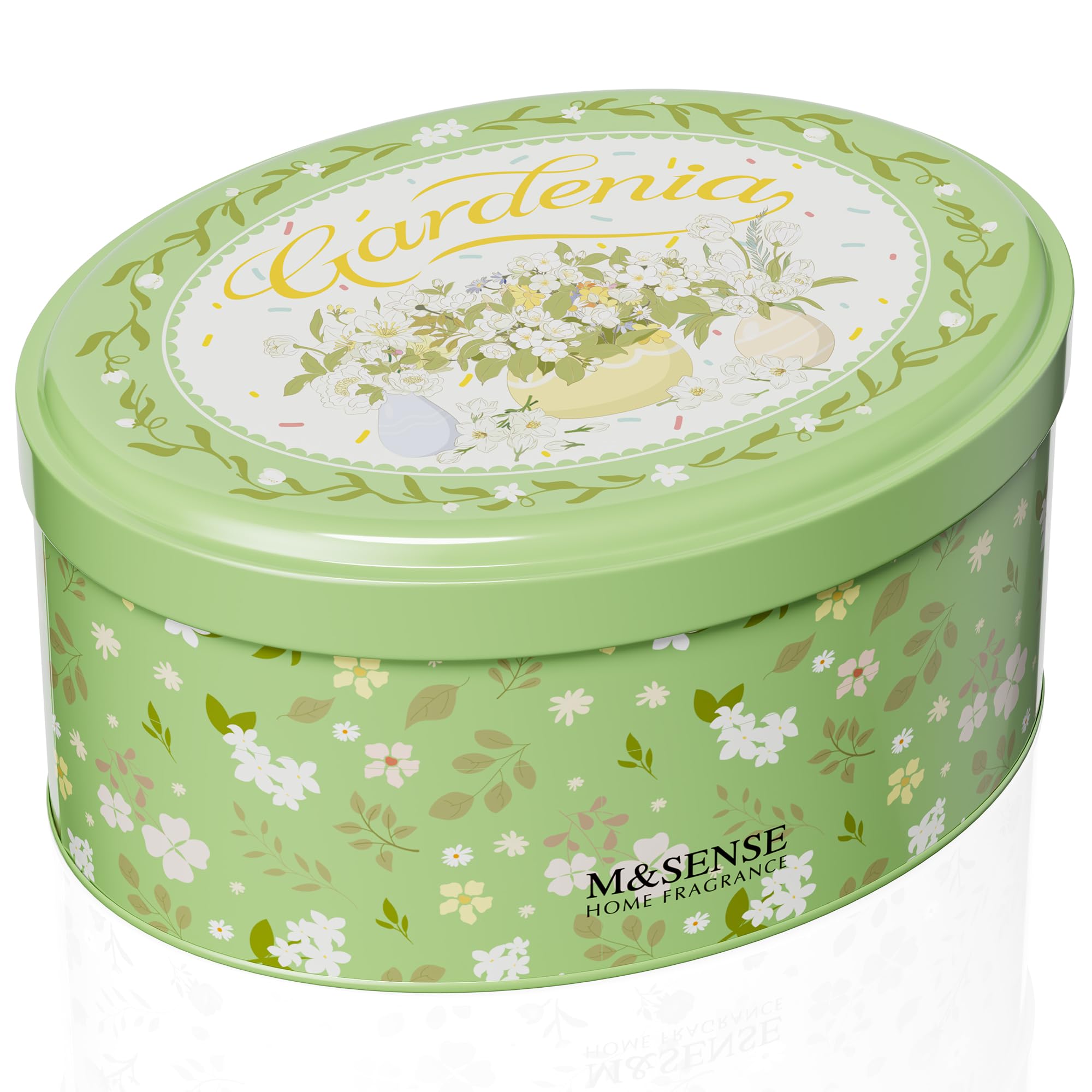 M&amp;SENSE 2 Wicks Gardenia Scented Candle 12oz