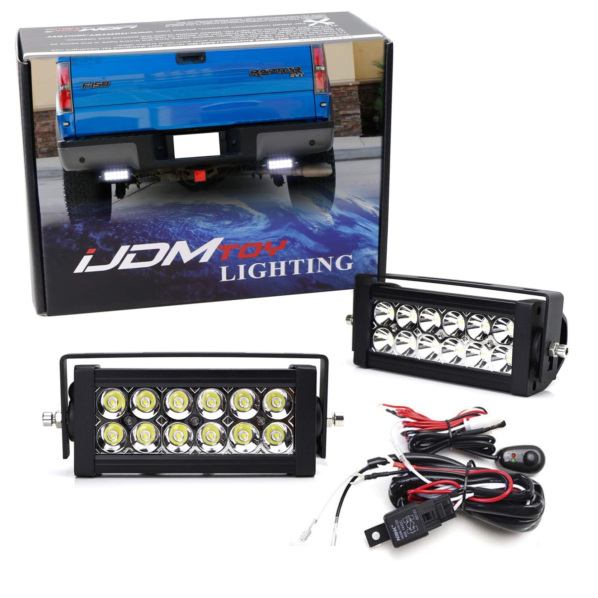 Amazon.com: iJDMTOY Rear Bumper Mount Searchlight Reverse