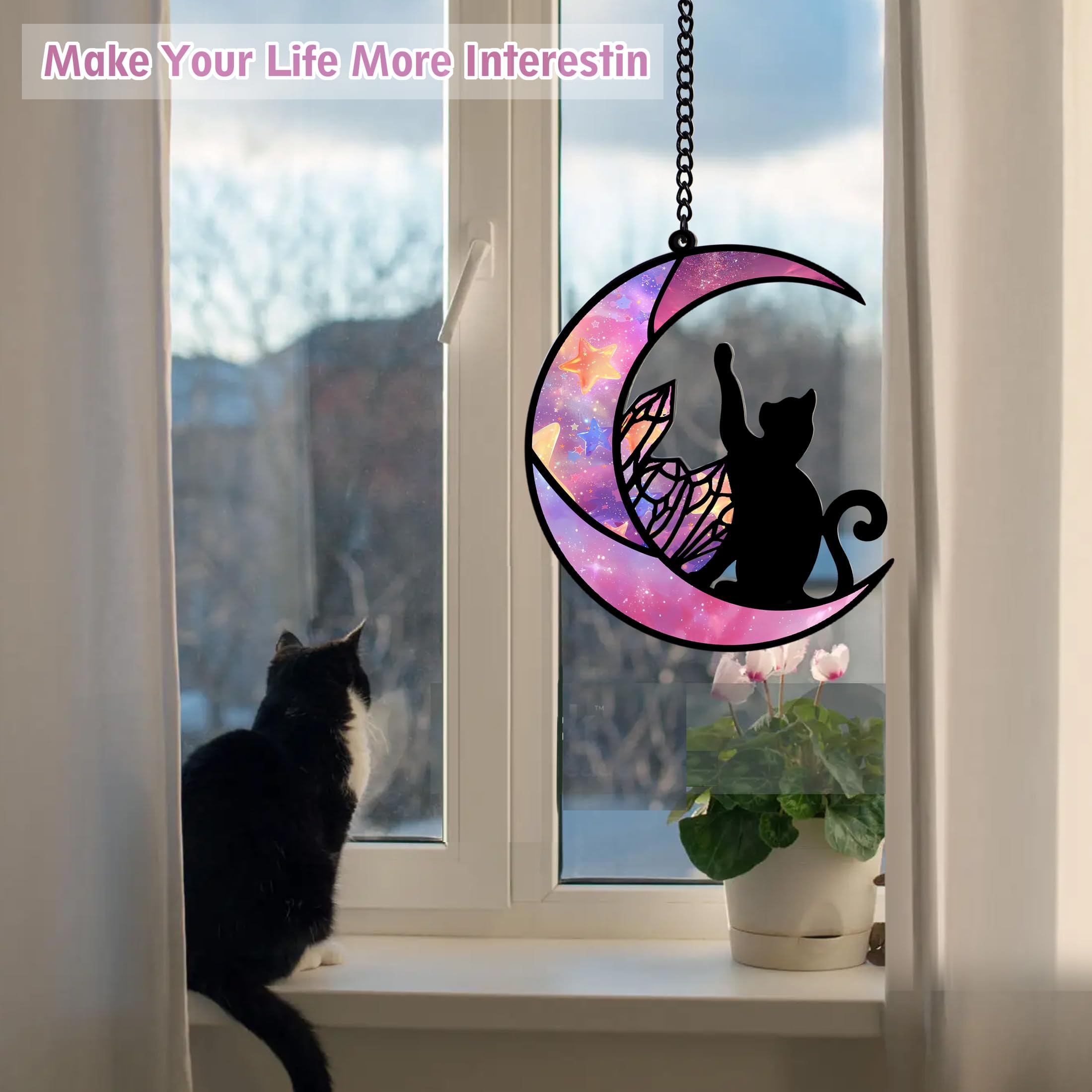 MATIHAY Corbeaux En Acrylique à Suspendre Pour Fenêtre - Décoration Murale Corbeau Pour Les Amateurs D'oiseaux, Halloween, Automne, Noël Pour La