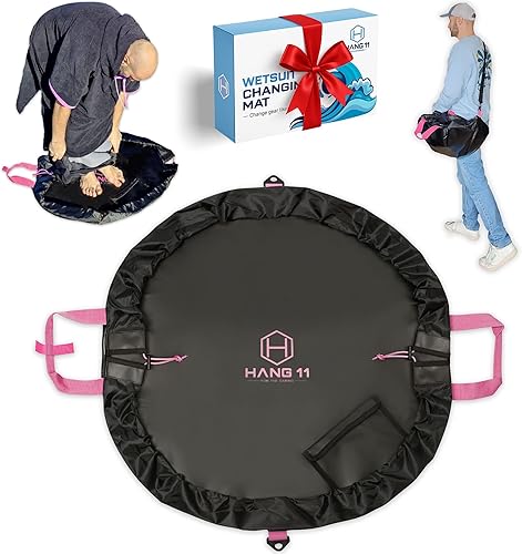 Hang 11 Cambiador de traje de neopreno  Cambiador de surf con correa para el hombro, bolsa de neopreno impermeable, mantiene tu traje húmedo y coche