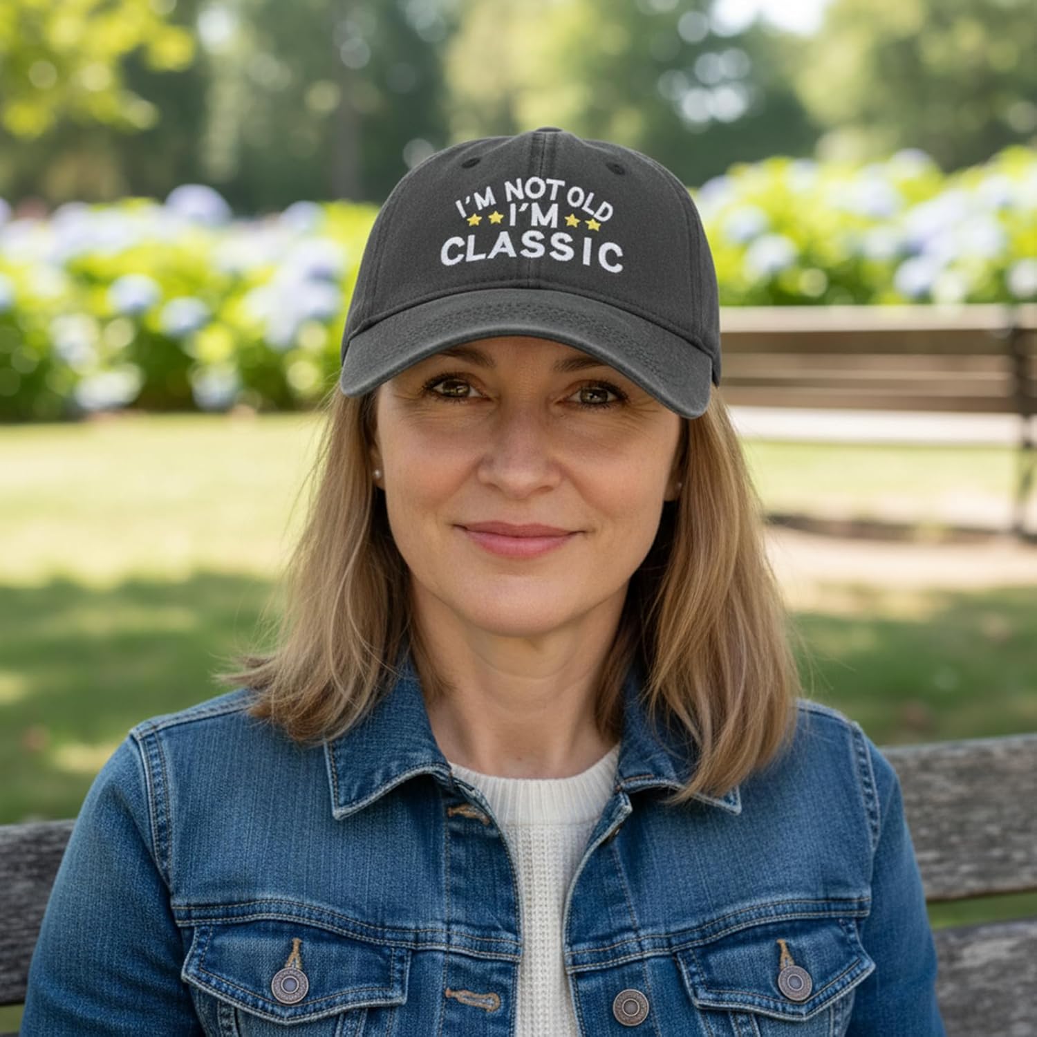 Funny Embroidered Baseball Cap, Classic Adjustable Dad Hat, for Elderly Men Women, Vintage Truck Design - Image 2