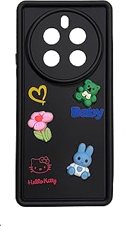 جراب حماية خلفي من السيليكون الناعم ممتص للصدمات البولي يوريثين المقاوم للحرارة لحماية الكاميرا مع ألعاب متنوعة متوافق ريلمي 12 برو بلس لون أسود 1