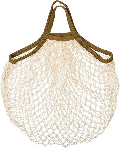 MECCANIXITY Bolsa de malla de algodón, reutilizable, lavable, malla de red, organizador de bolsas de comestibles, para frutas, verduras y compras,