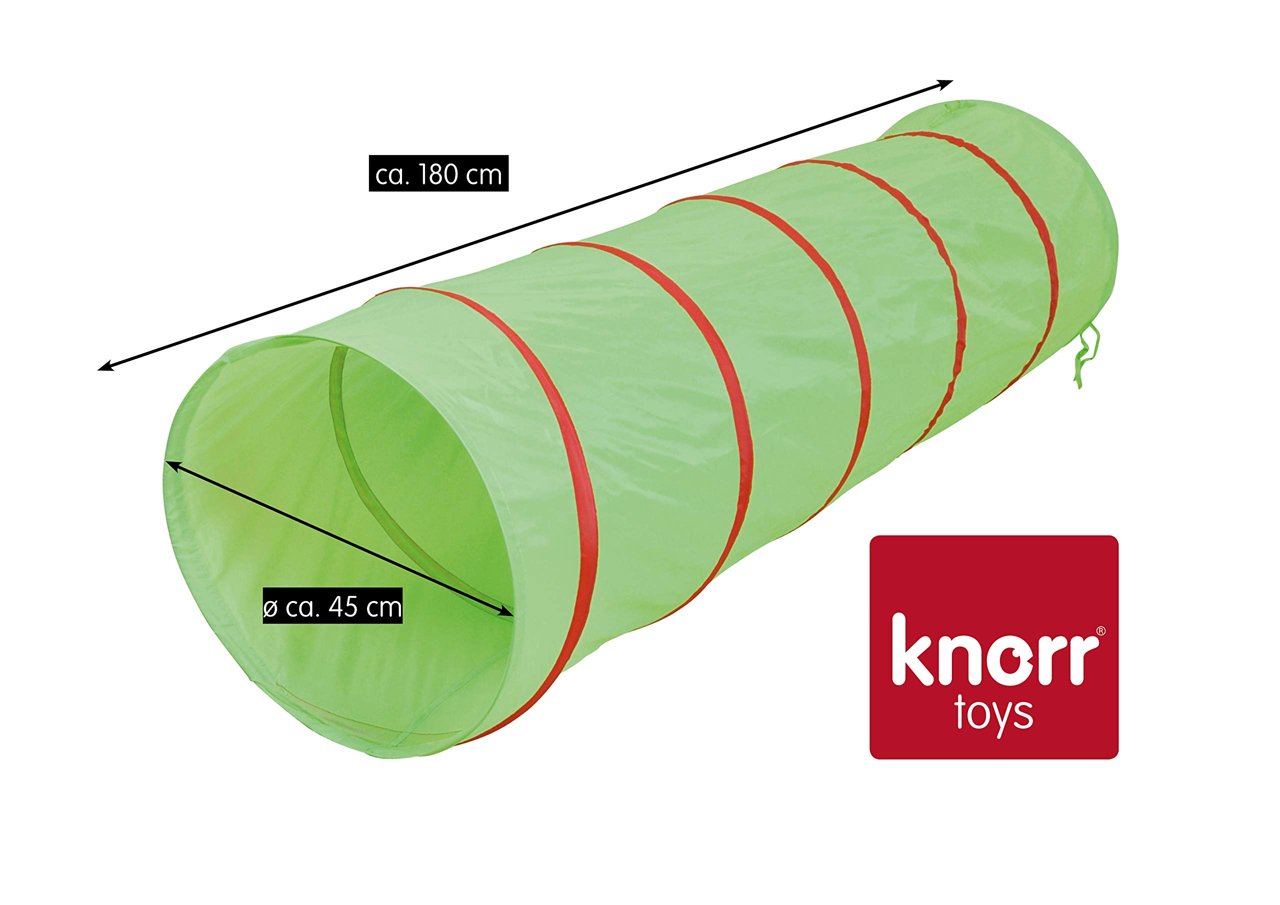 Tunnel Gioco Per Bambini Pieghevole 180 Cm – Tubo Per Gattonare In Tessuto Impermeabile Verde